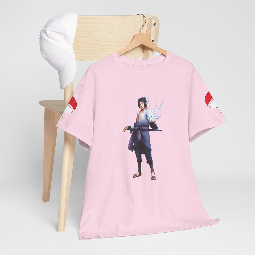 Graphic Anime Μπλούζα Sasuke – Premium Uchiha Clan Logo Tee