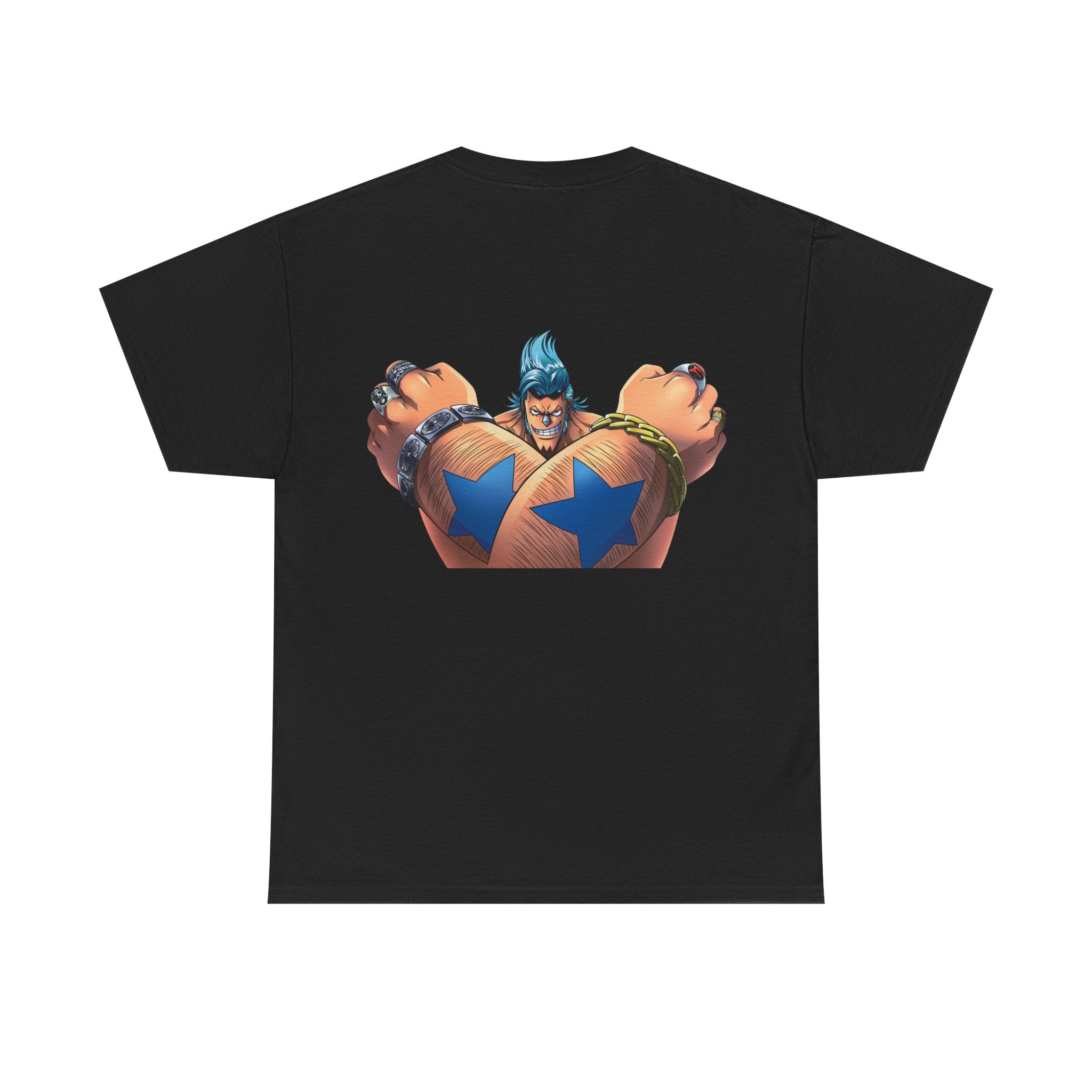Graphic Anime Μπλούζα Franky – Retro Chest & Back Print