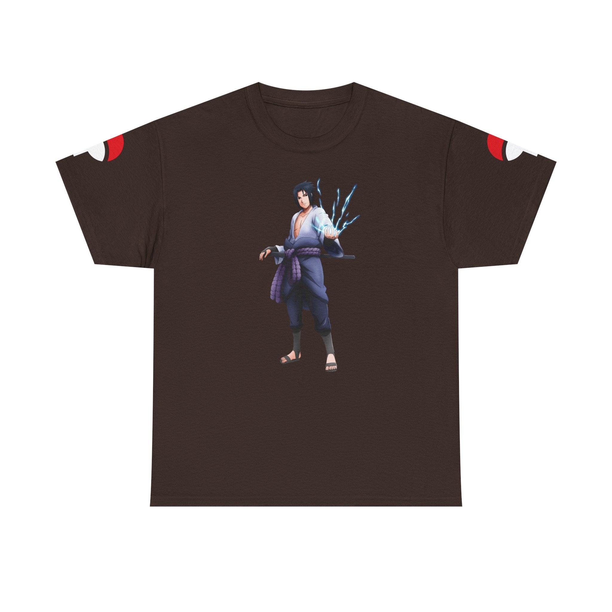 Graphic Anime Μπλούζα Sasuke – Premium Uchiha Clan Logo Tee