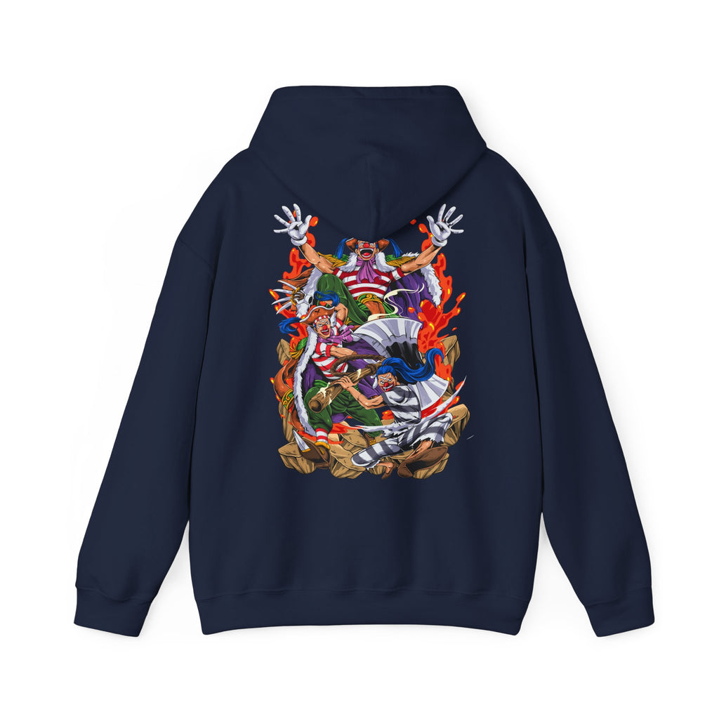 Oversized Anime Φούτερ "Buggy The Yonko" PlusVibe (Έως 5XL)