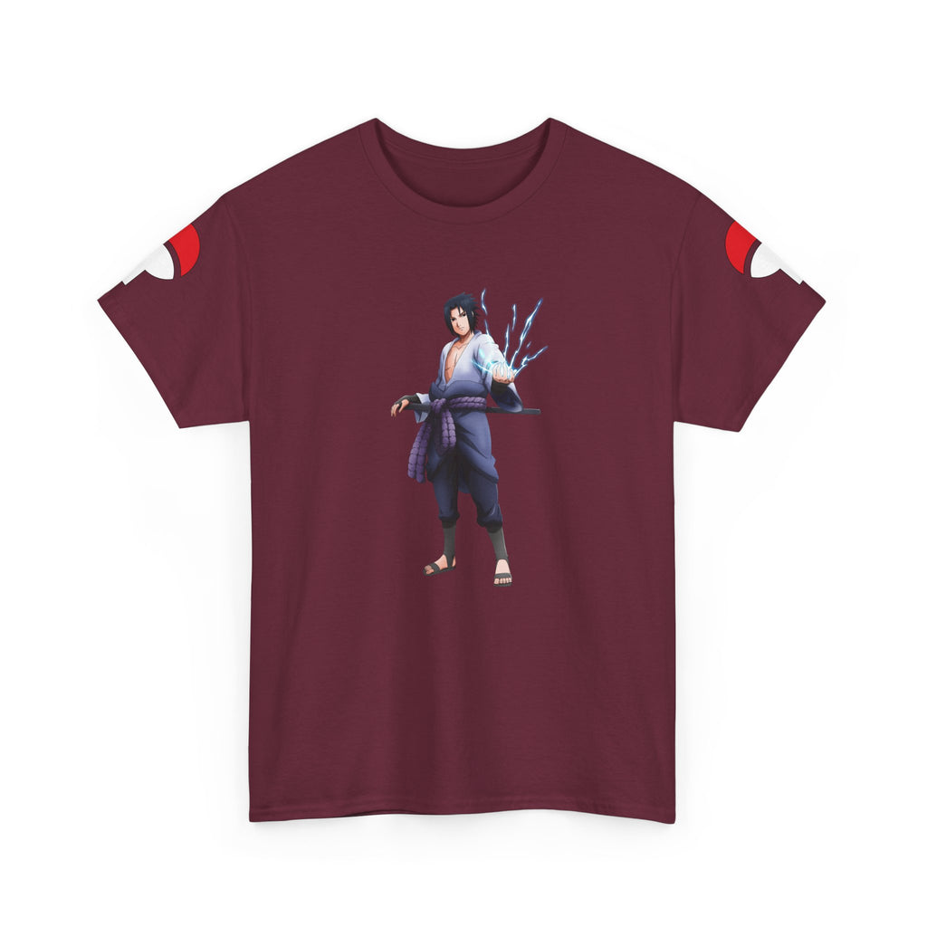 Graphic Anime Μπλούζα Sasuke – Premium Uchiha Clan Logo Tee