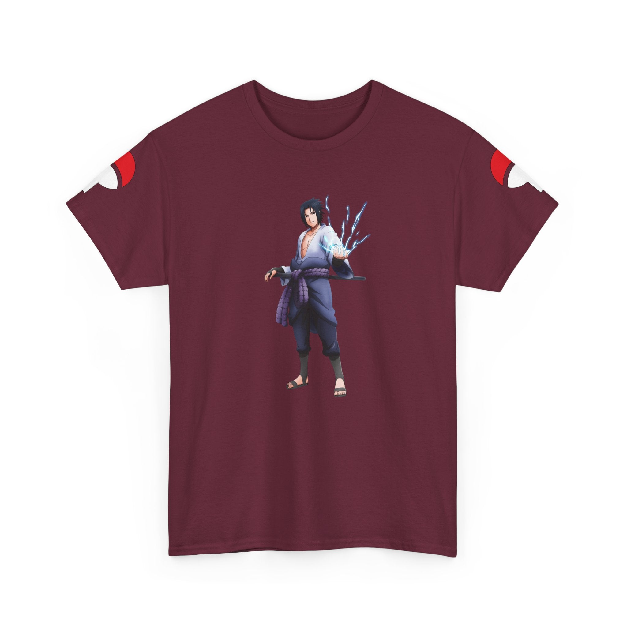 Graphic Anime Μπλούζα Sasuke – Premium Uchiha Clan Logo Tee