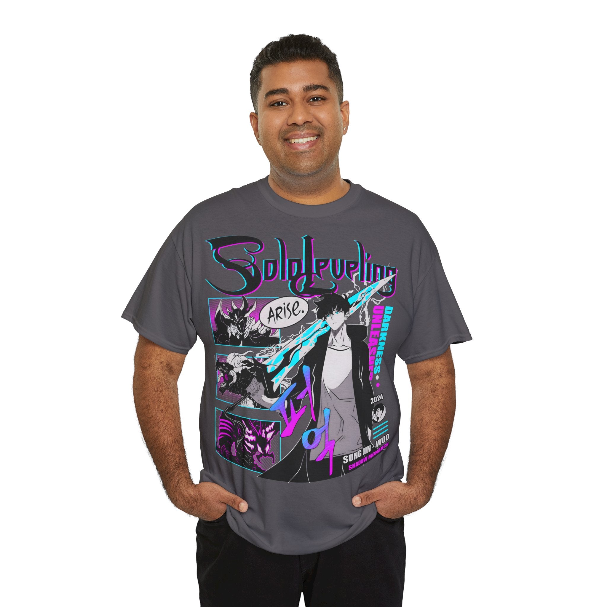 T-Shirt "Sung Jin-Woo Shadow Monarch" PlusVibe (Έως 5XL)
