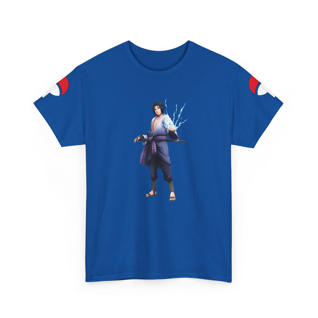 Graphic Anime Μπλούζα Sasuke – Premium Uchiha Clan Logo Tee