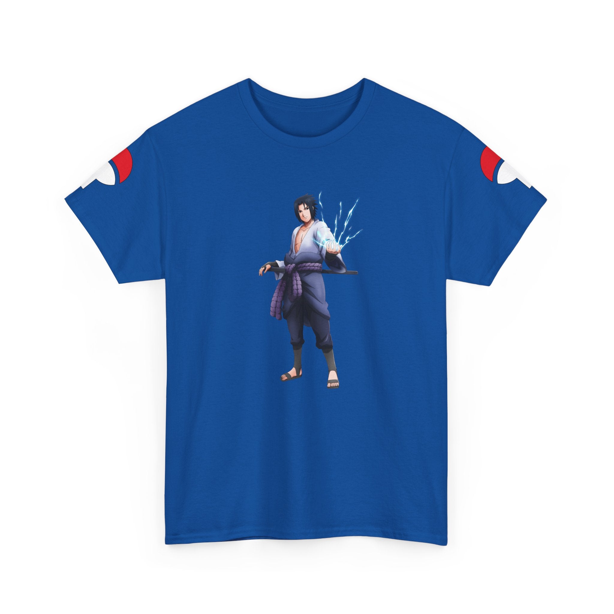 Graphic Anime Μπλούζα Sasuke – Premium Uchiha Clan Logo Tee
