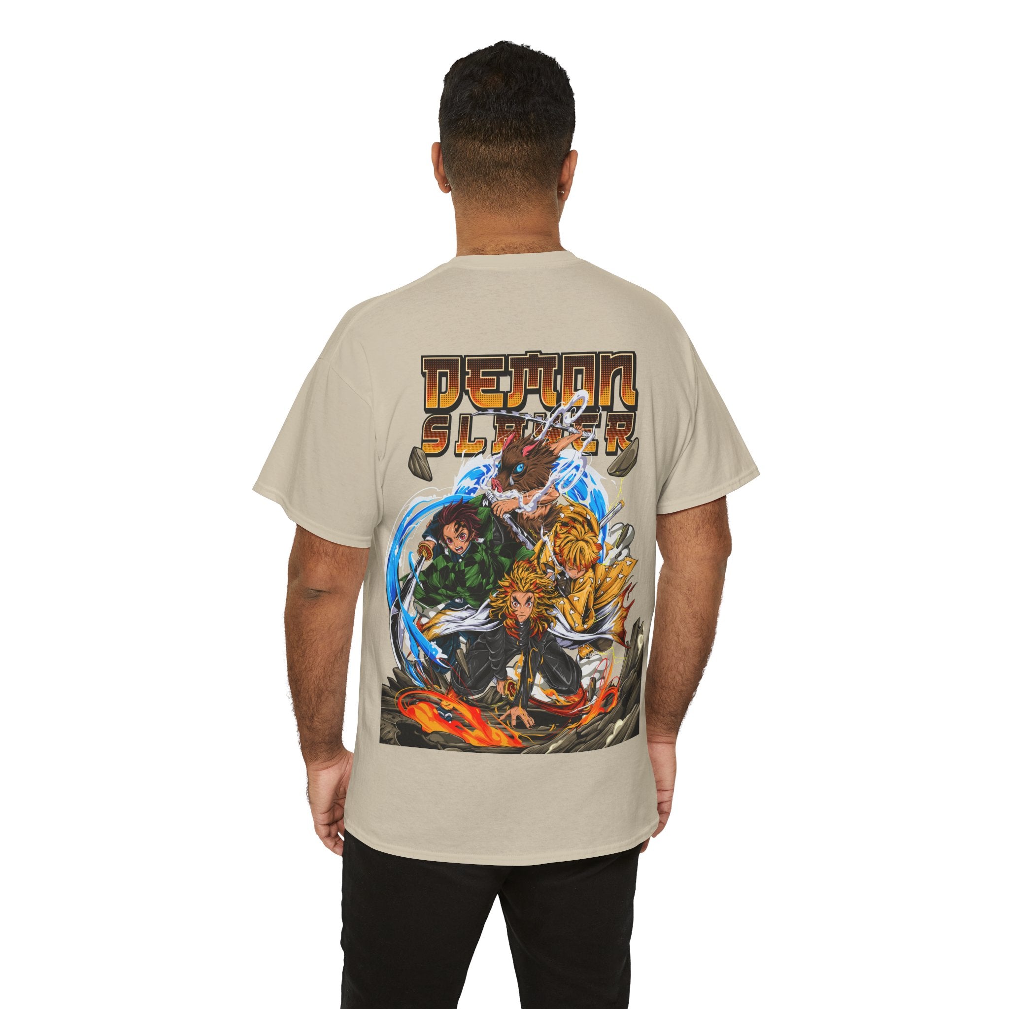 Anime T-Shirt "Demon Slayer Squad Battle" PlusVibe (Έως 5XL)