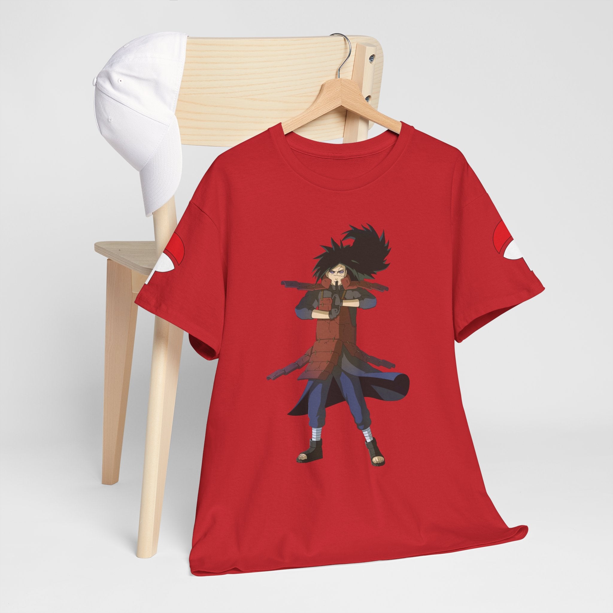 Graphic Anime Μπλούζα Madara – Premium Red Uchiha Symbol Tee