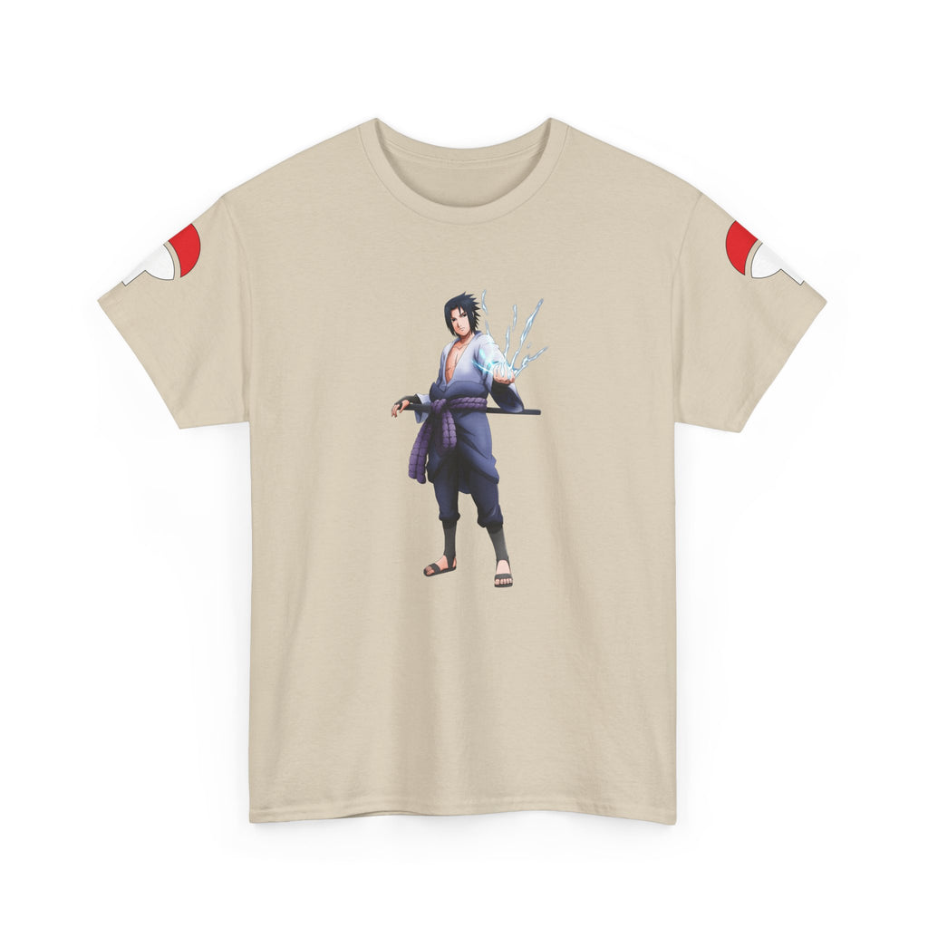 Graphic Anime Μπλούζα Sasuke – Premium Uchiha Clan Logo Tee