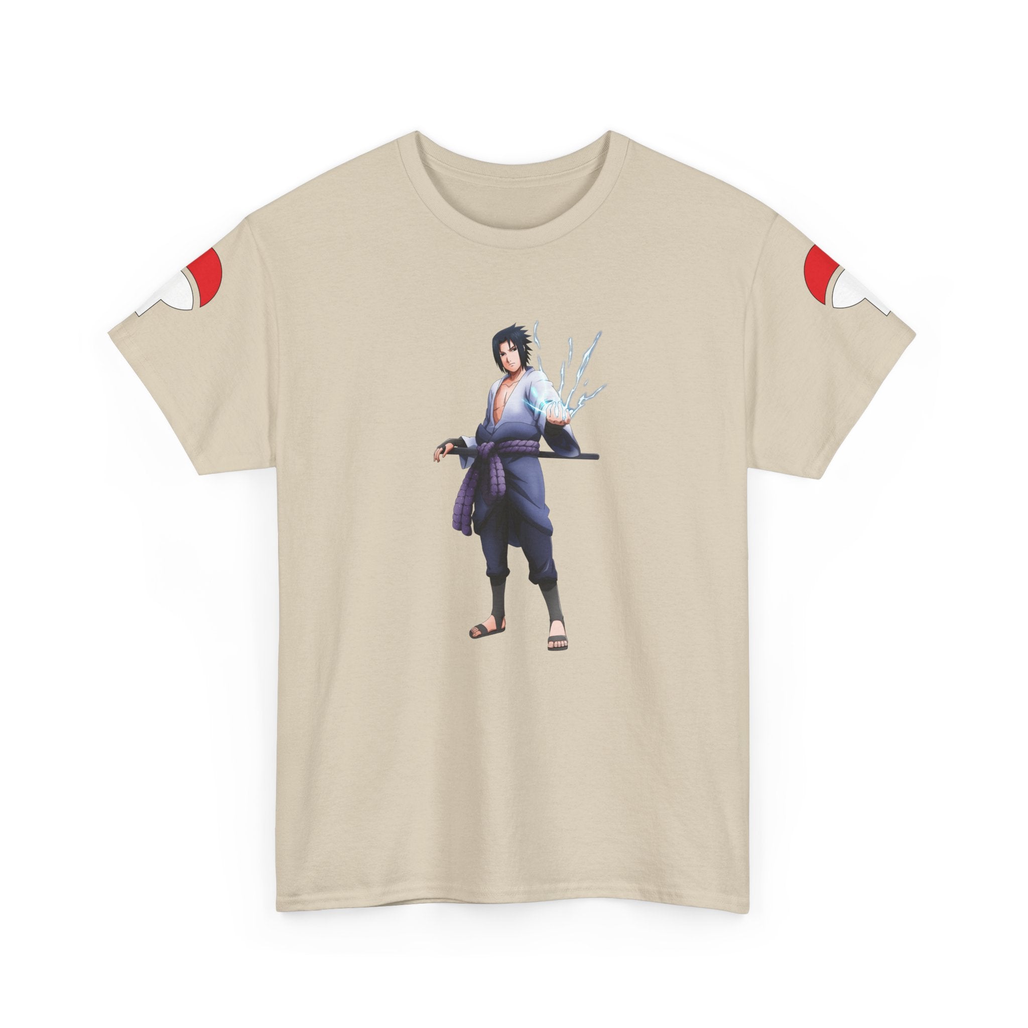 Graphic Anime Μπλούζα Sasuke – Premium Uchiha Clan Logo Tee