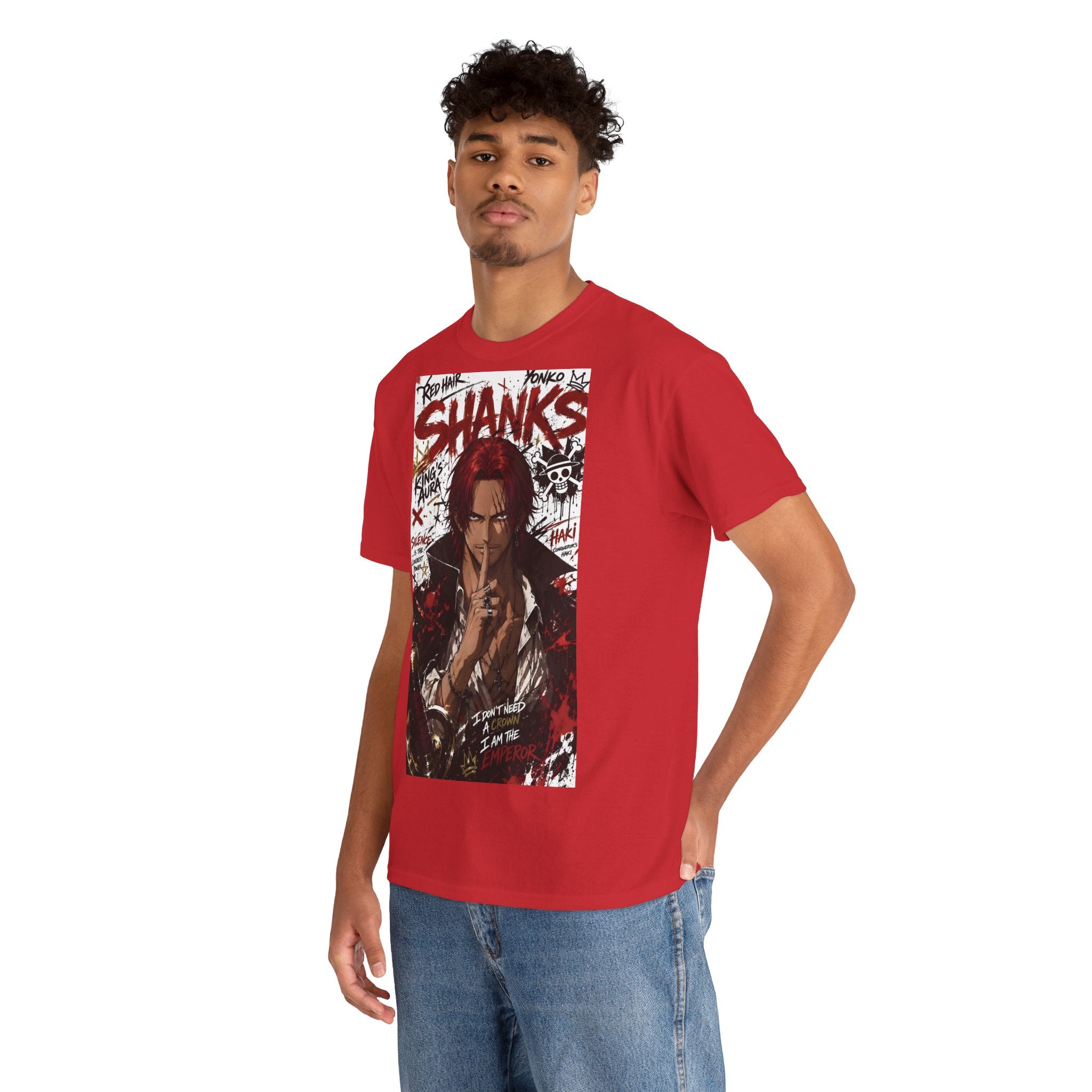 Anime T-Shirt "Red-Haired Shanks Streetwear" PlusVibe (Έως 5XL)