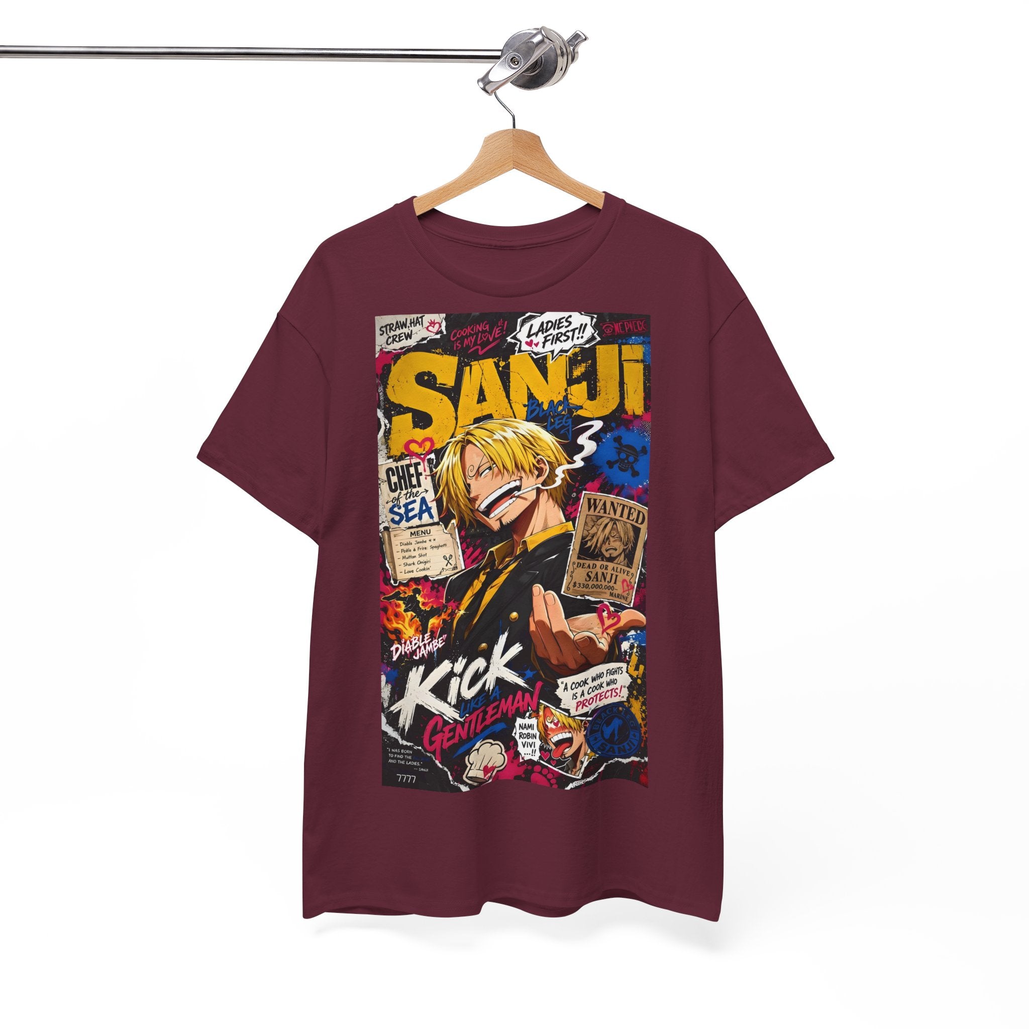 Anime T-Shirt "Vinsmoke Sanji Streetwear" PlusVibe (Έως 5XL)
