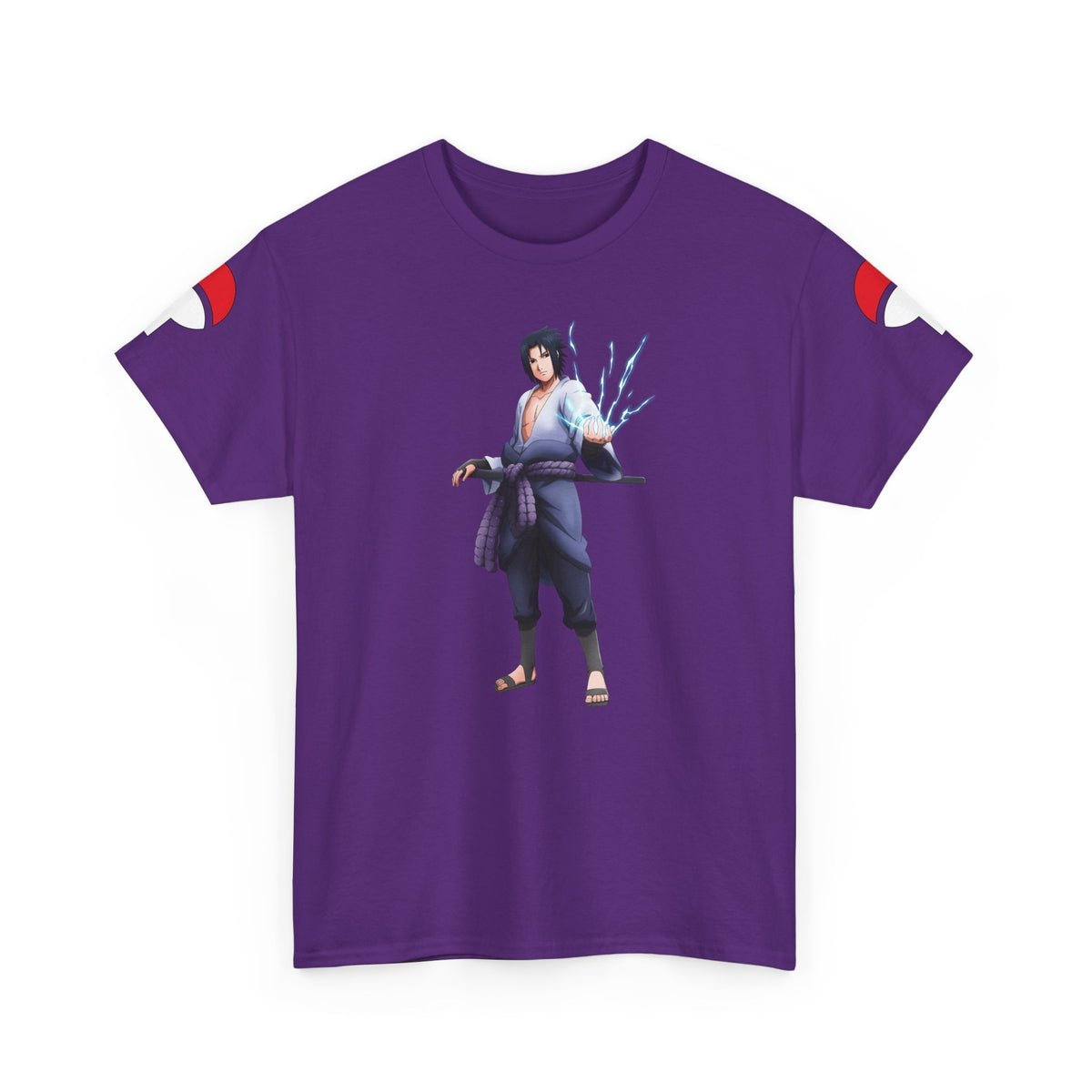 Graphic Anime Μπλούζα Sasuke – Premium Uchiha Clan Logo Tee