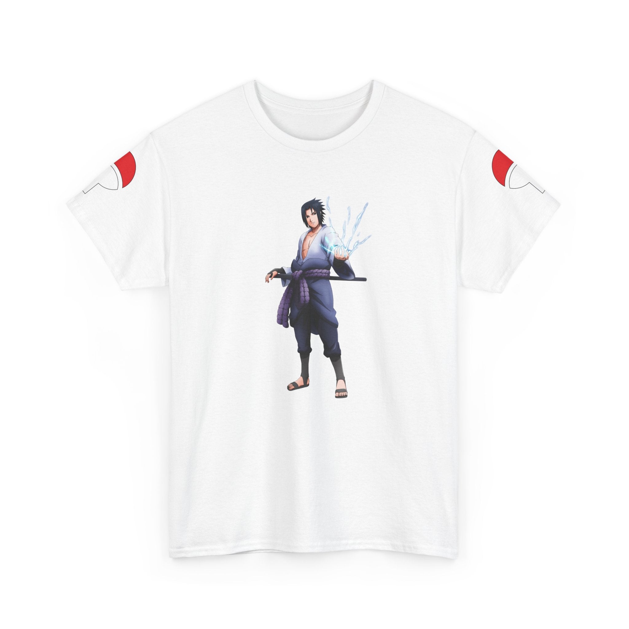 Graphic Anime Μπλούζα Sasuke – Premium Uchiha Clan Logo Tee