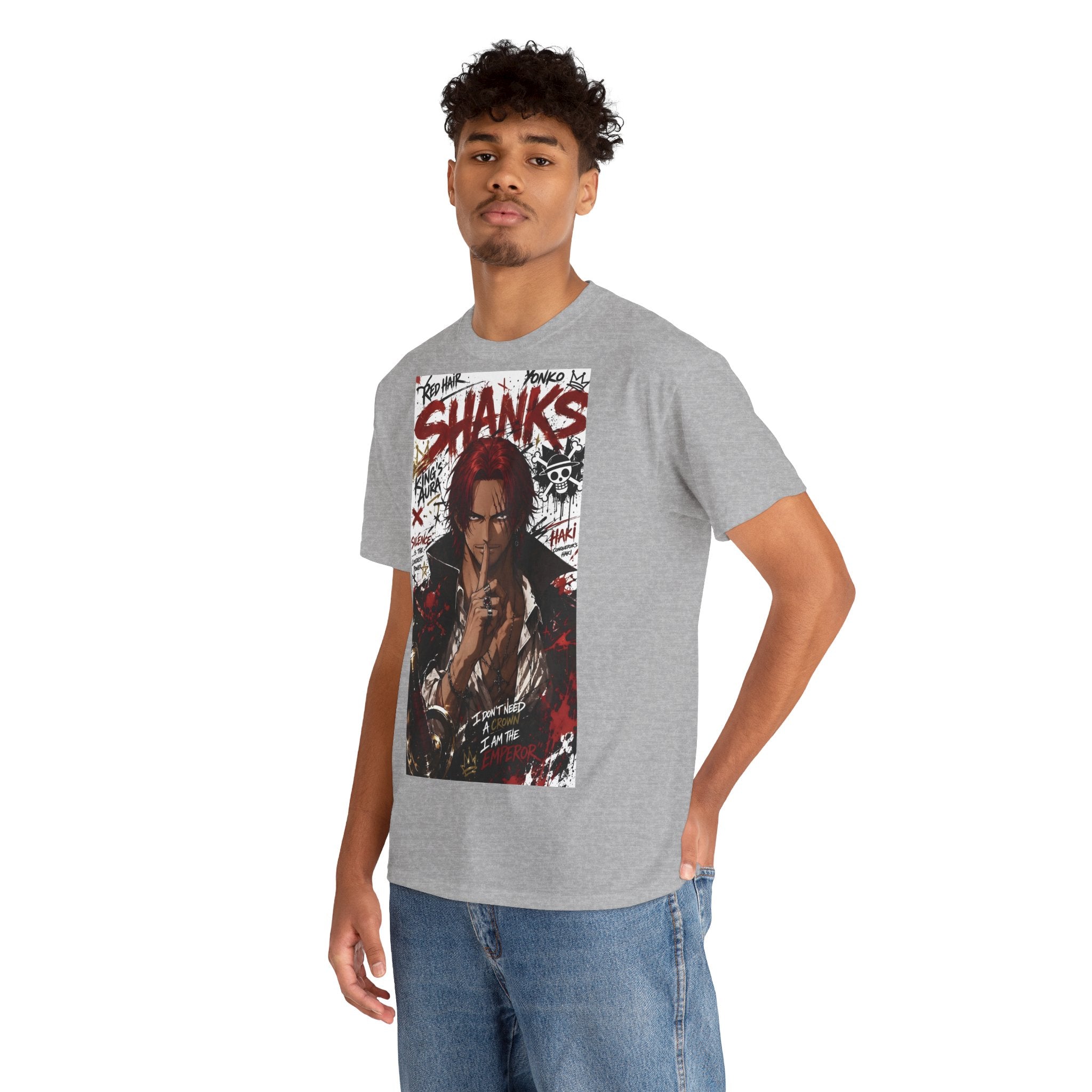 Anime T-Shirt "Red-Haired Shanks Streetwear" PlusVibe (Έως 5XL)