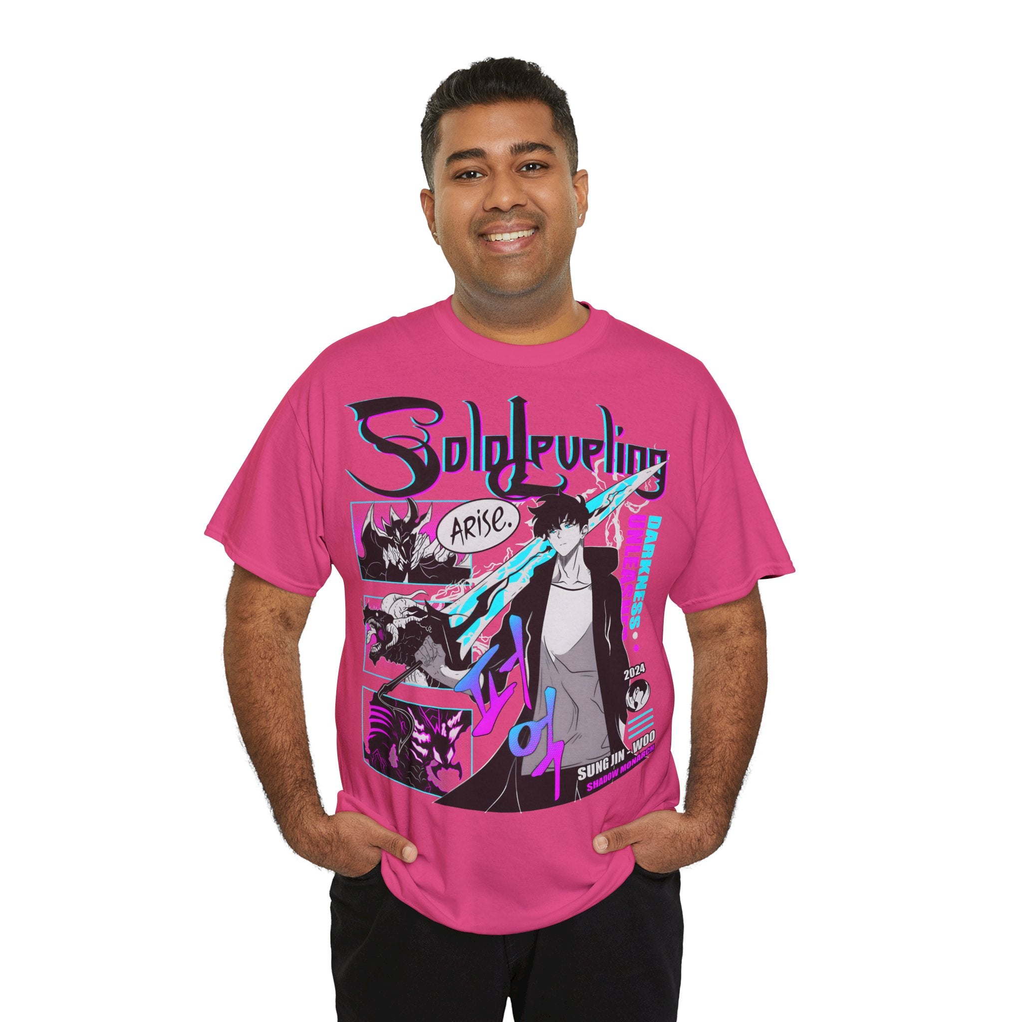 T-Shirt "Sung Jin-Woo Shadow Monarch" PlusVibe (Έως 5XL)