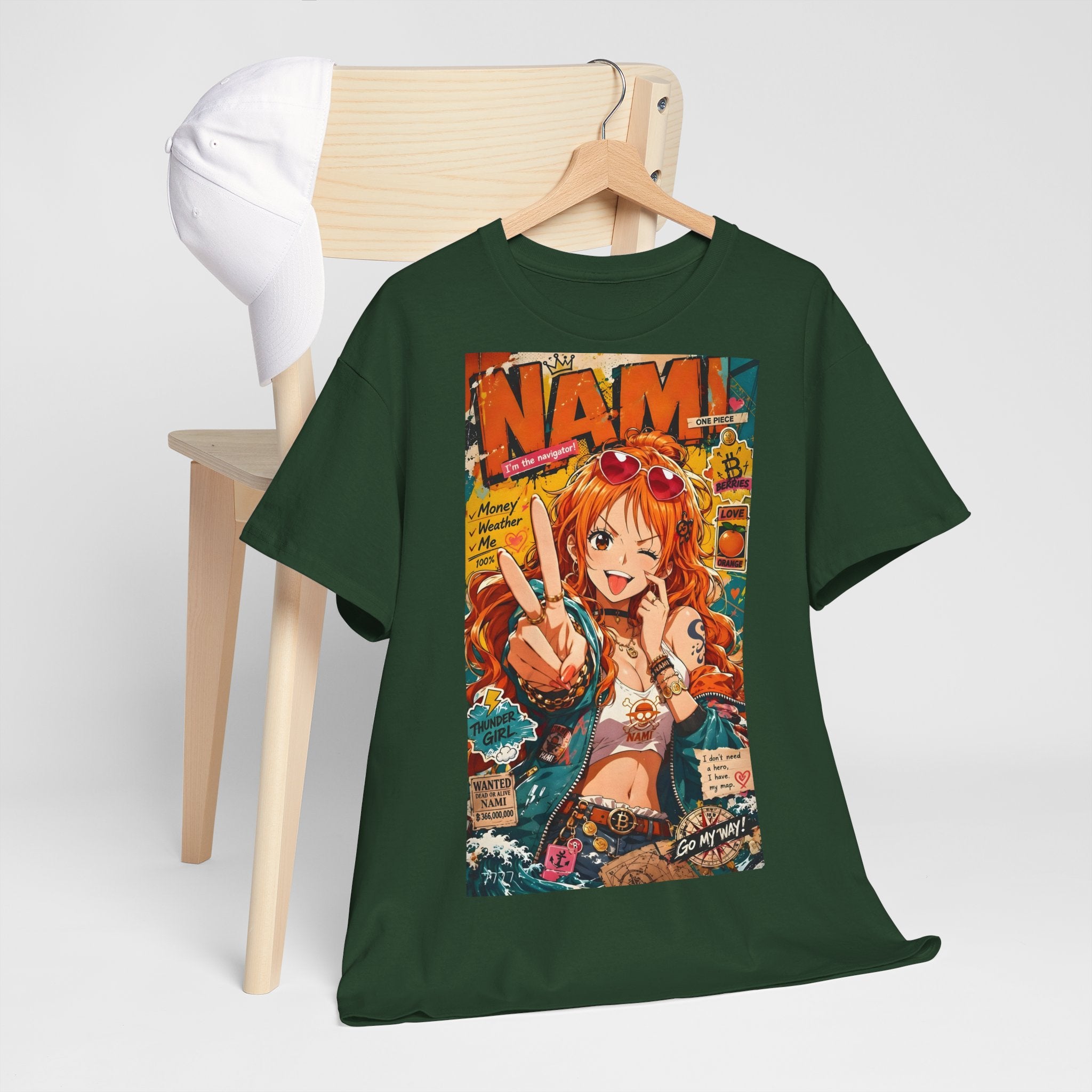 Anime T-Shirt "Nami Cat Burglar Streetwear" PlusVibe (Έως 5XL)