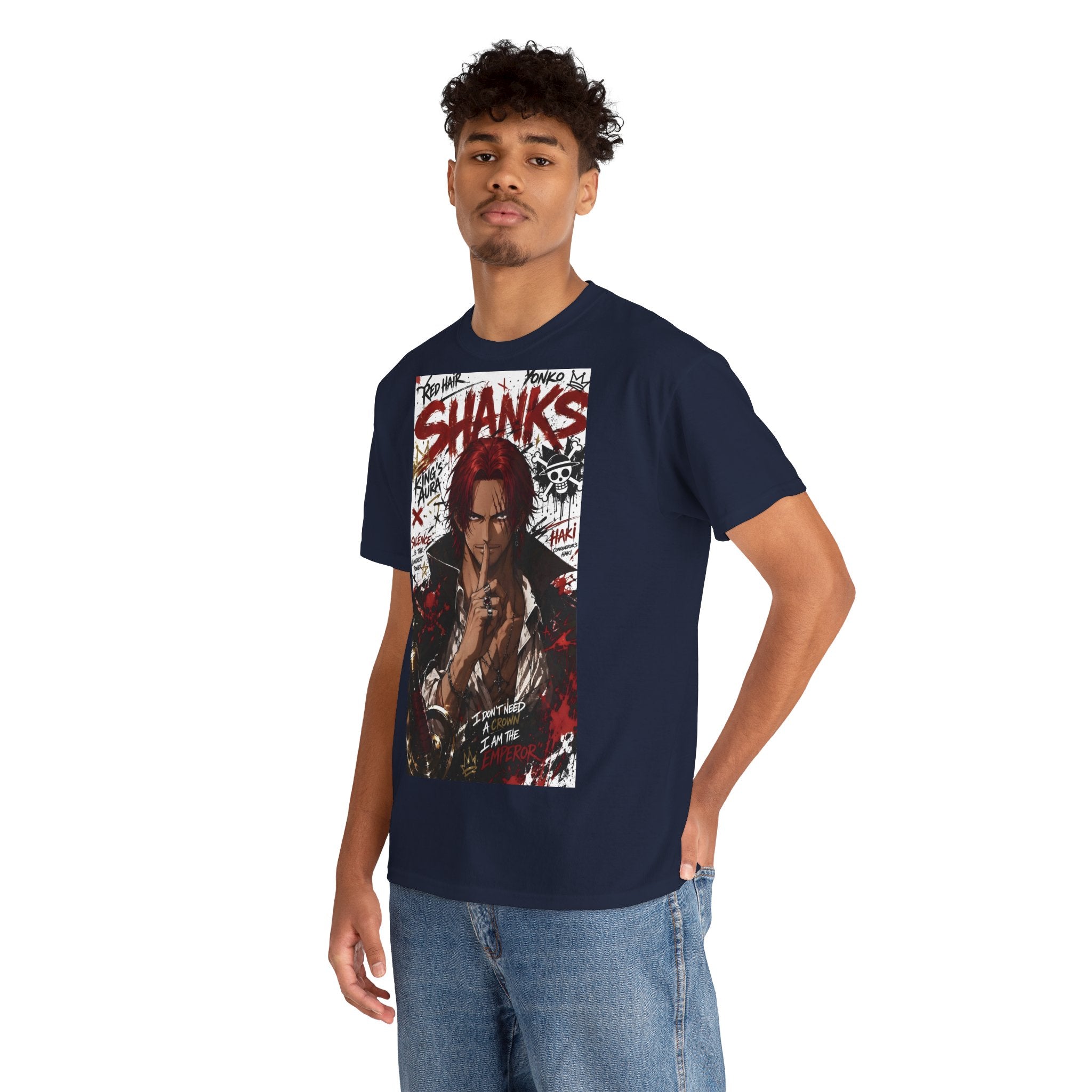 Anime T-Shirt "Red-Haired Shanks Streetwear" PlusVibe (Έως 5XL)