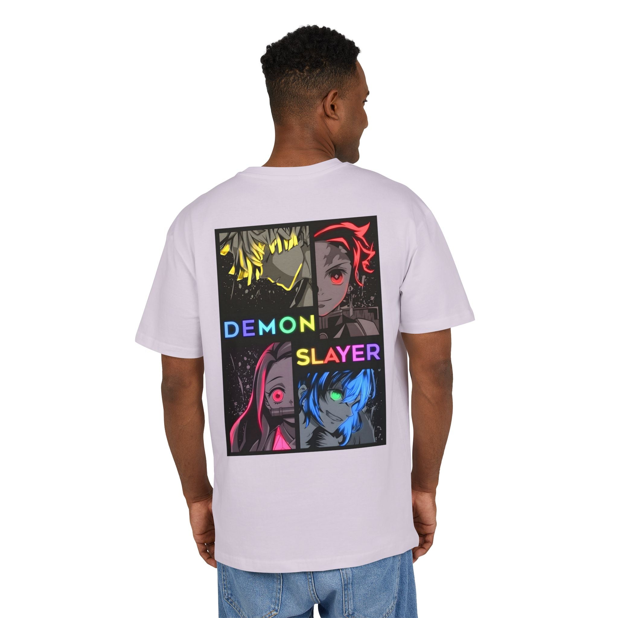 Ultra Heavy 300g T-Shirt "Demon Slayer Neon Quadrant" PlusVibe (Έως 5XL)