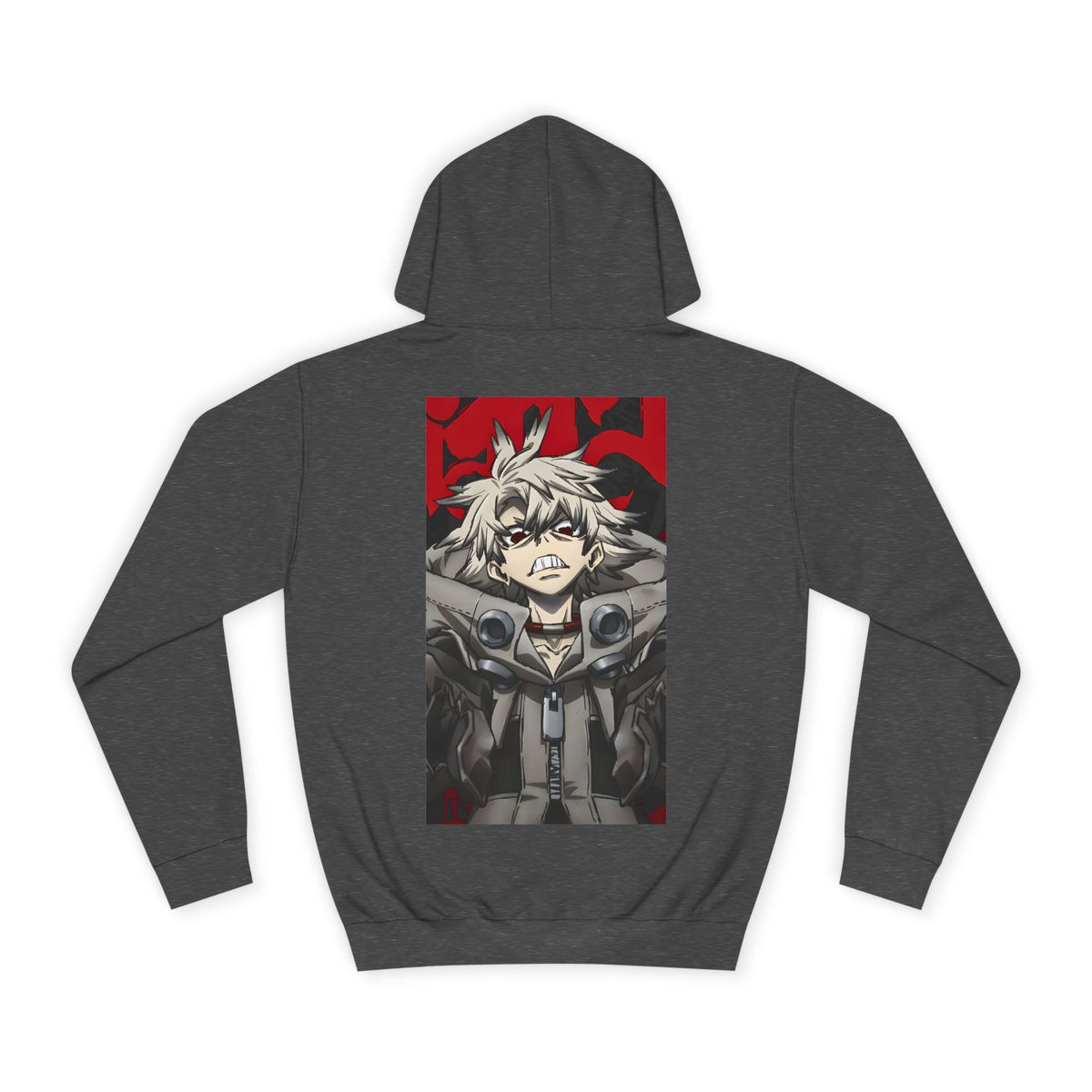 Anime Hoodie "Rudo Crimson Rage" PlusVibe (Έως 5XL)