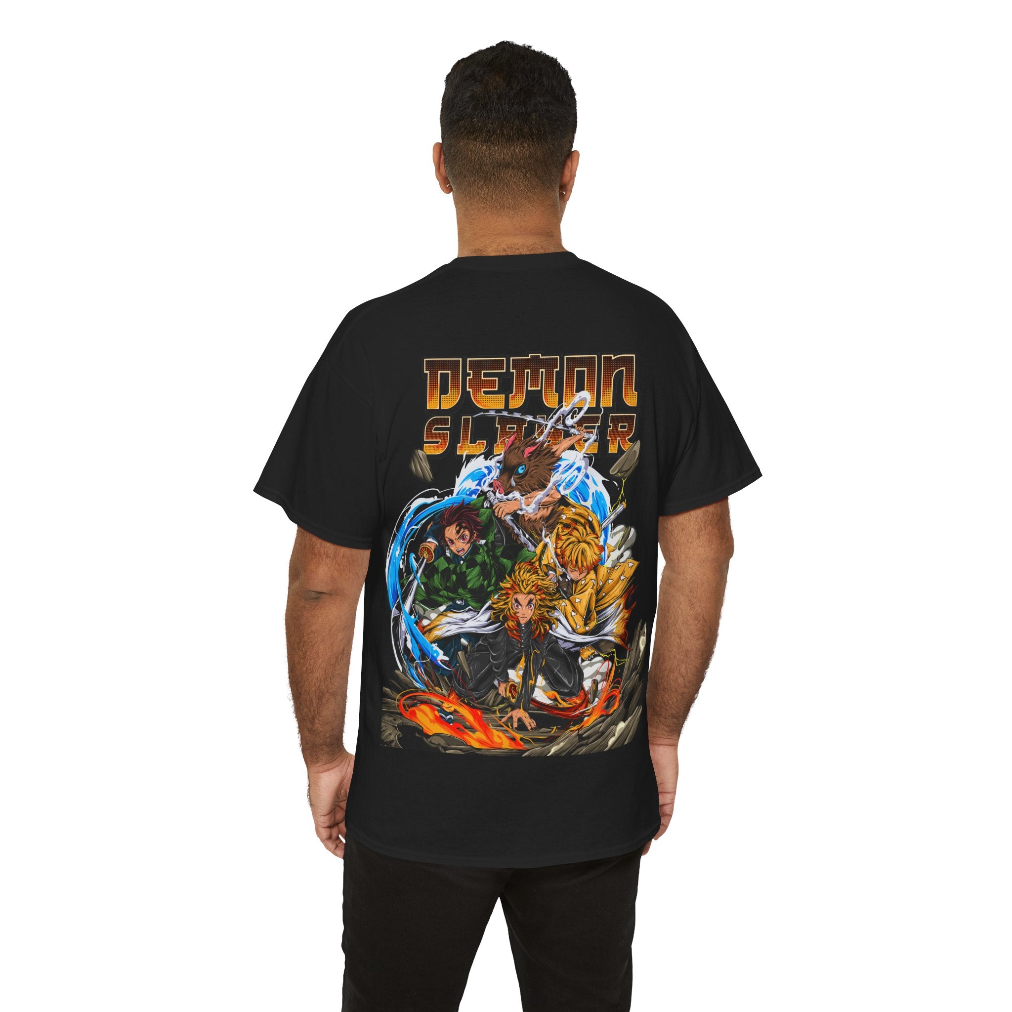 Anime T-Shirt "Demon Slayer Squad Battle" PlusVibe (Έως 5XL)