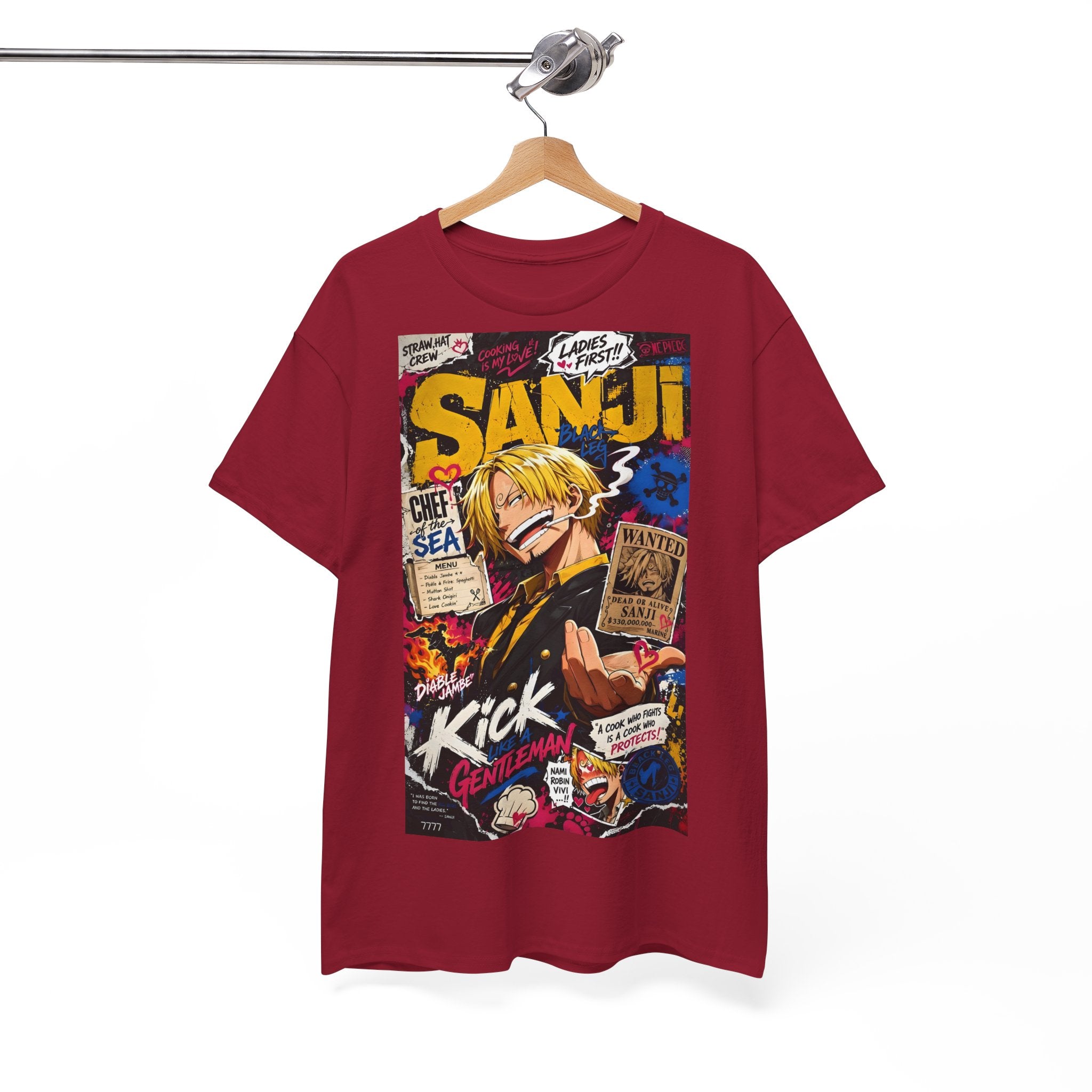 Anime T-Shirt "Vinsmoke Sanji Streetwear" PlusVibe (Έως 5XL)