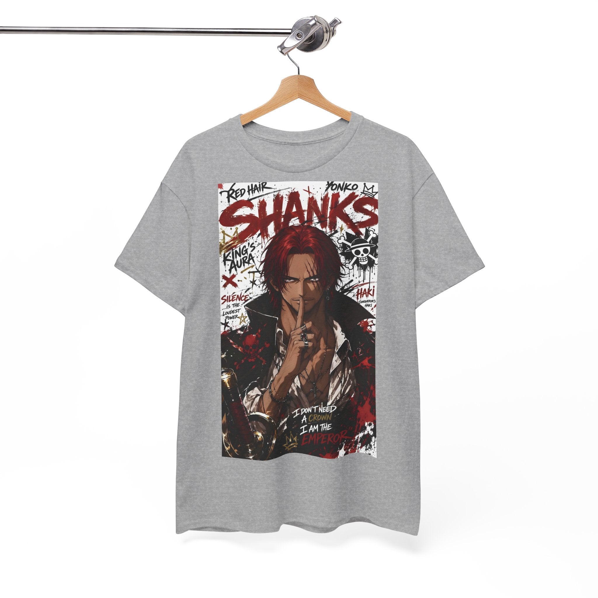 Anime T-Shirt "Red-Haired Shanks Streetwear" PlusVibe (Έως 5XL)