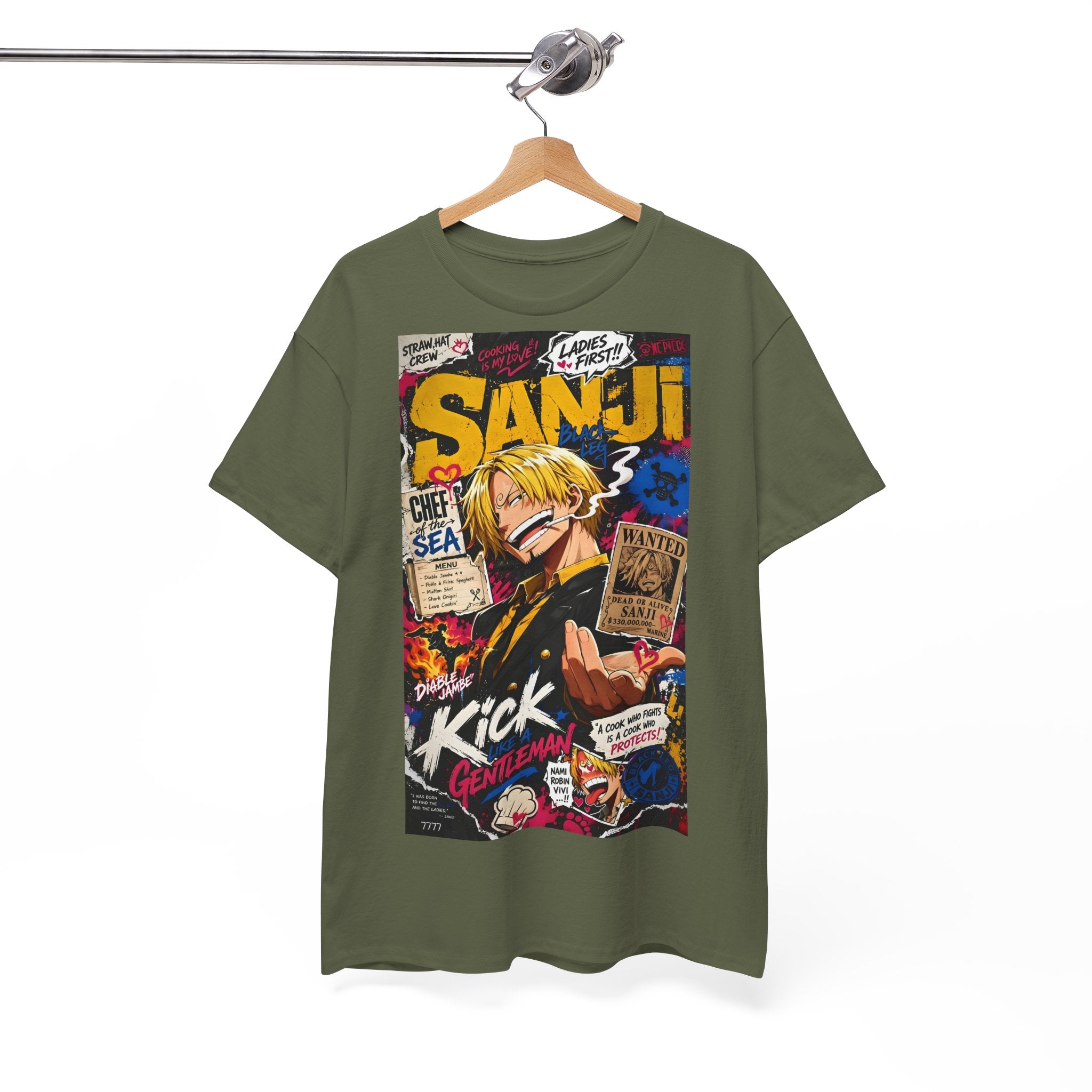 Anime T-Shirt "Vinsmoke Sanji Streetwear" PlusVibe (Έως 5XL)