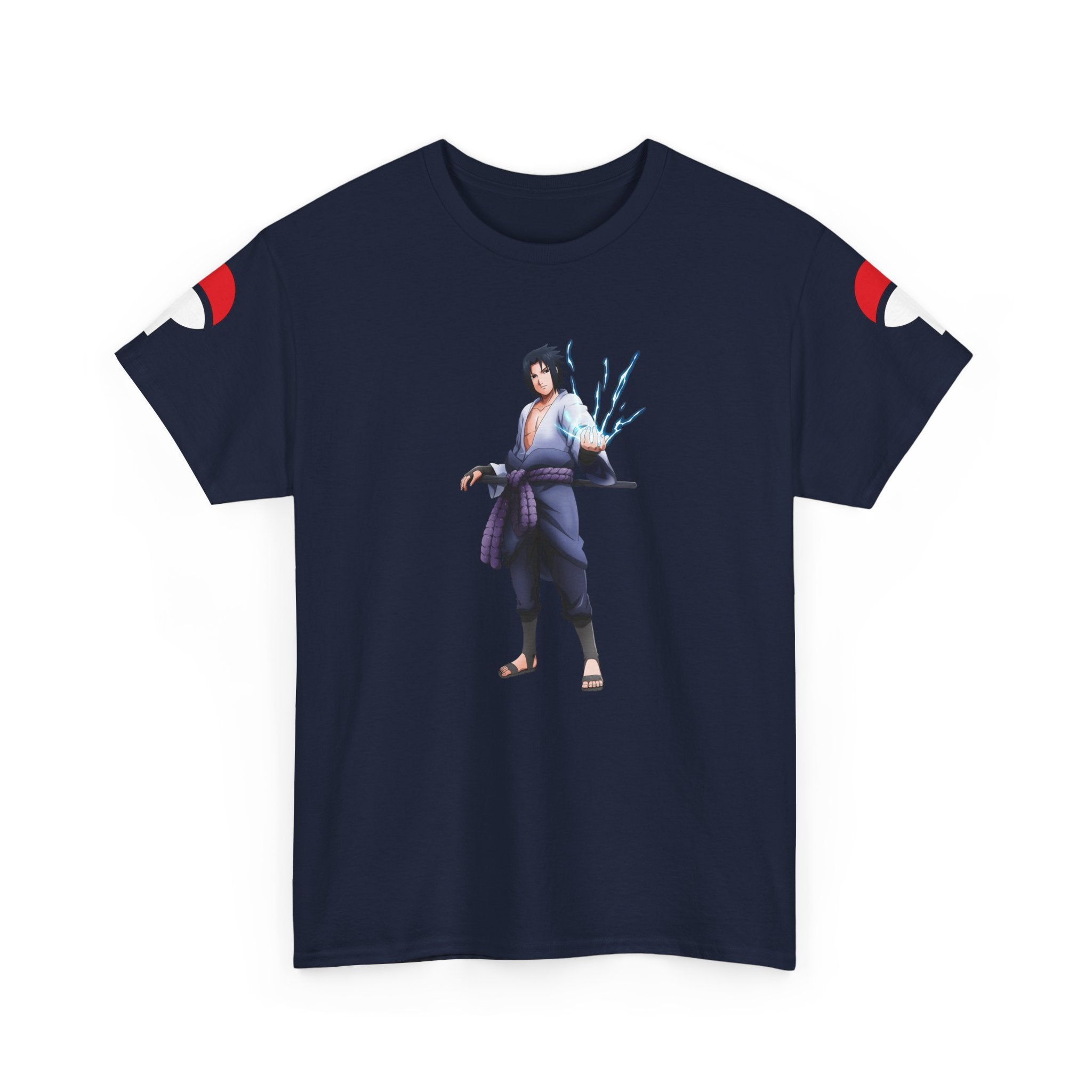 Graphic Anime Μπλούζα Sasuke – Premium Uchiha Clan Logo Tee