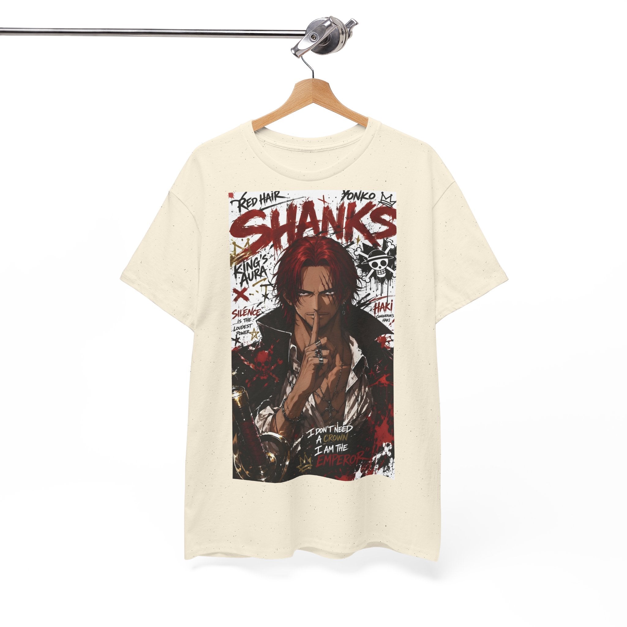 Anime T-Shirt "Red-Haired Shanks Streetwear" PlusVibe (Έως 5XL)