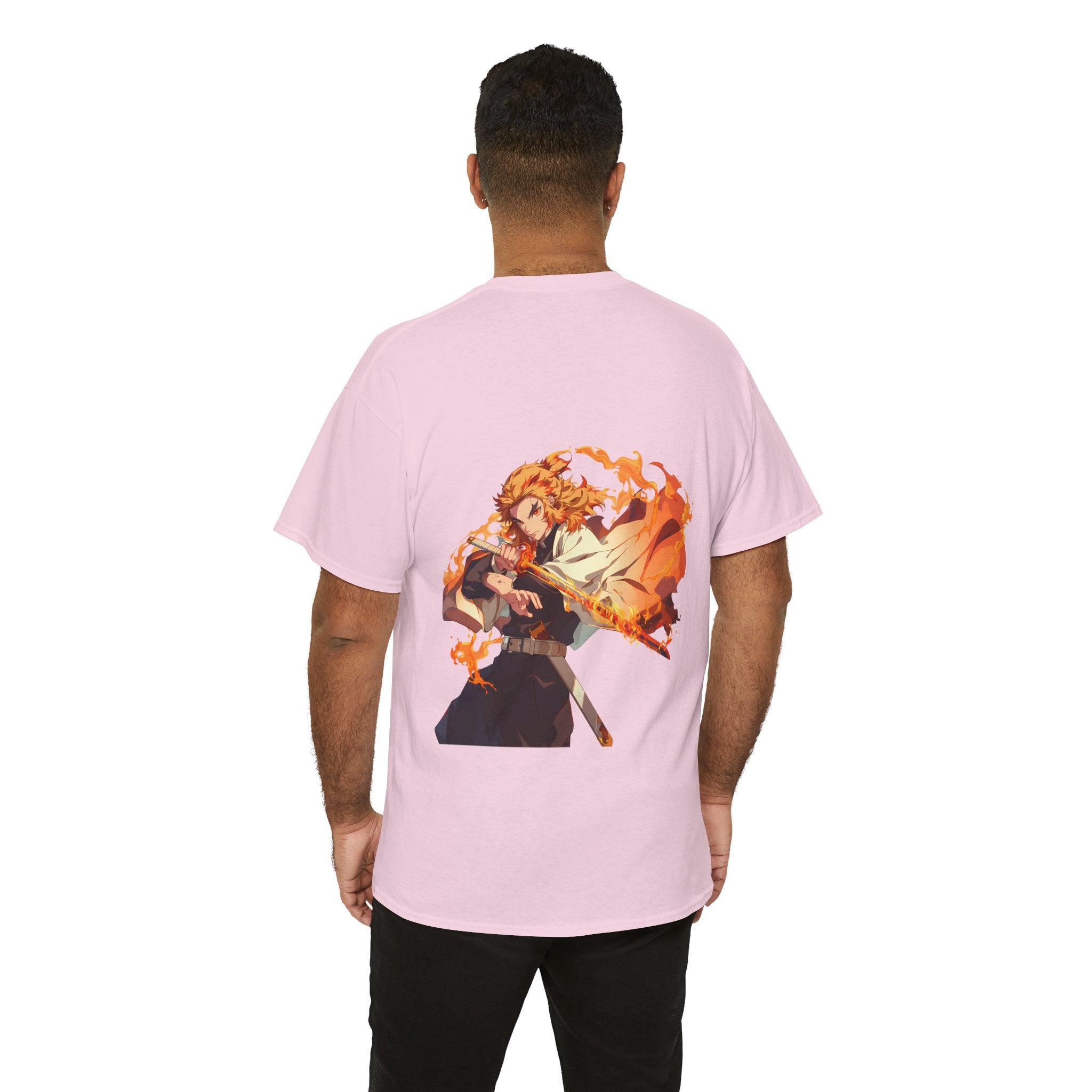 Anime T-Shirt "Rengoku Flame Hashira" PlusVibe (Έως 5XL)