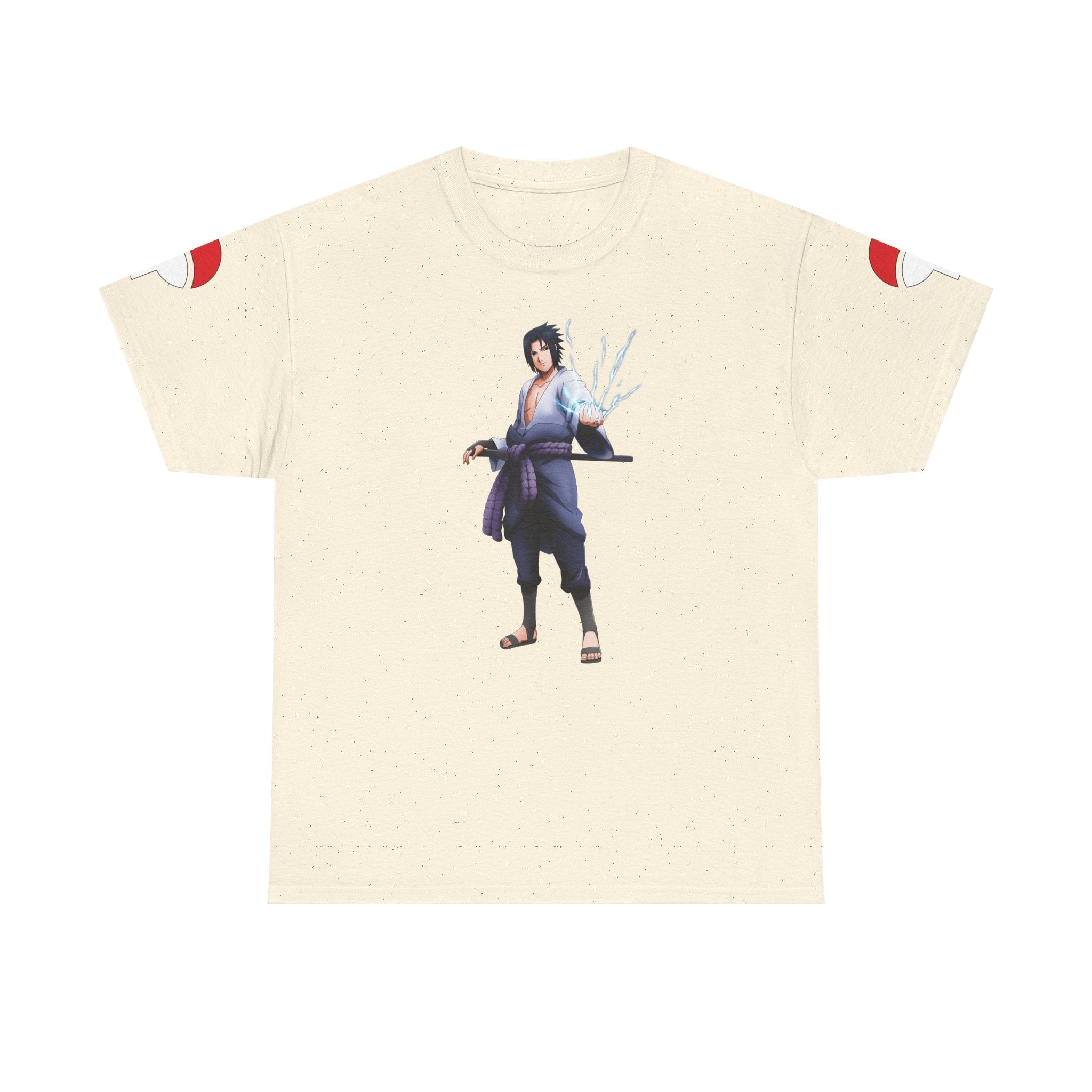 Graphic Anime Μπλούζα Sasuke – Premium Uchiha Clan Logo Tee