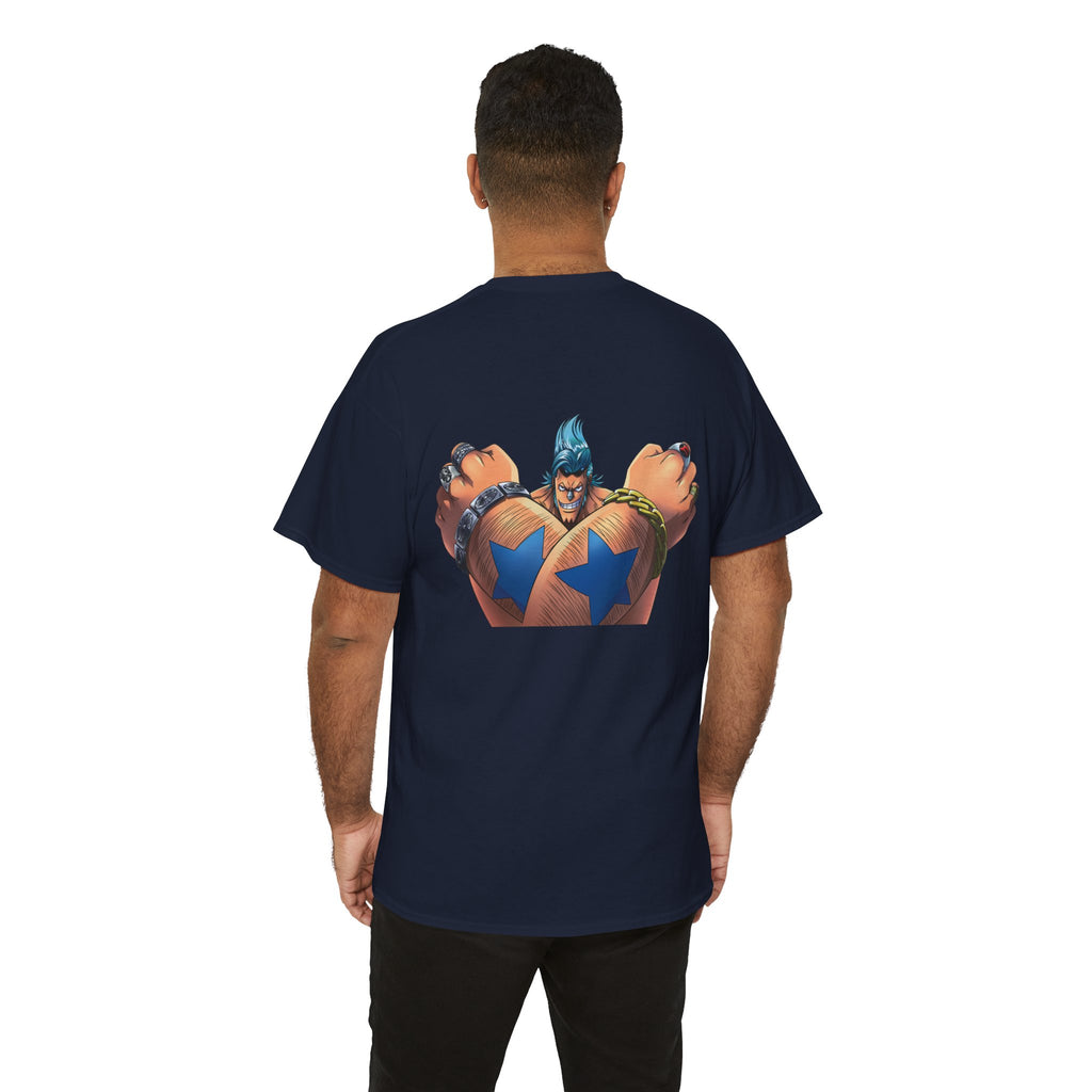 Graphic Anime Μπλούζα Franky – Retro Chest & Back Print