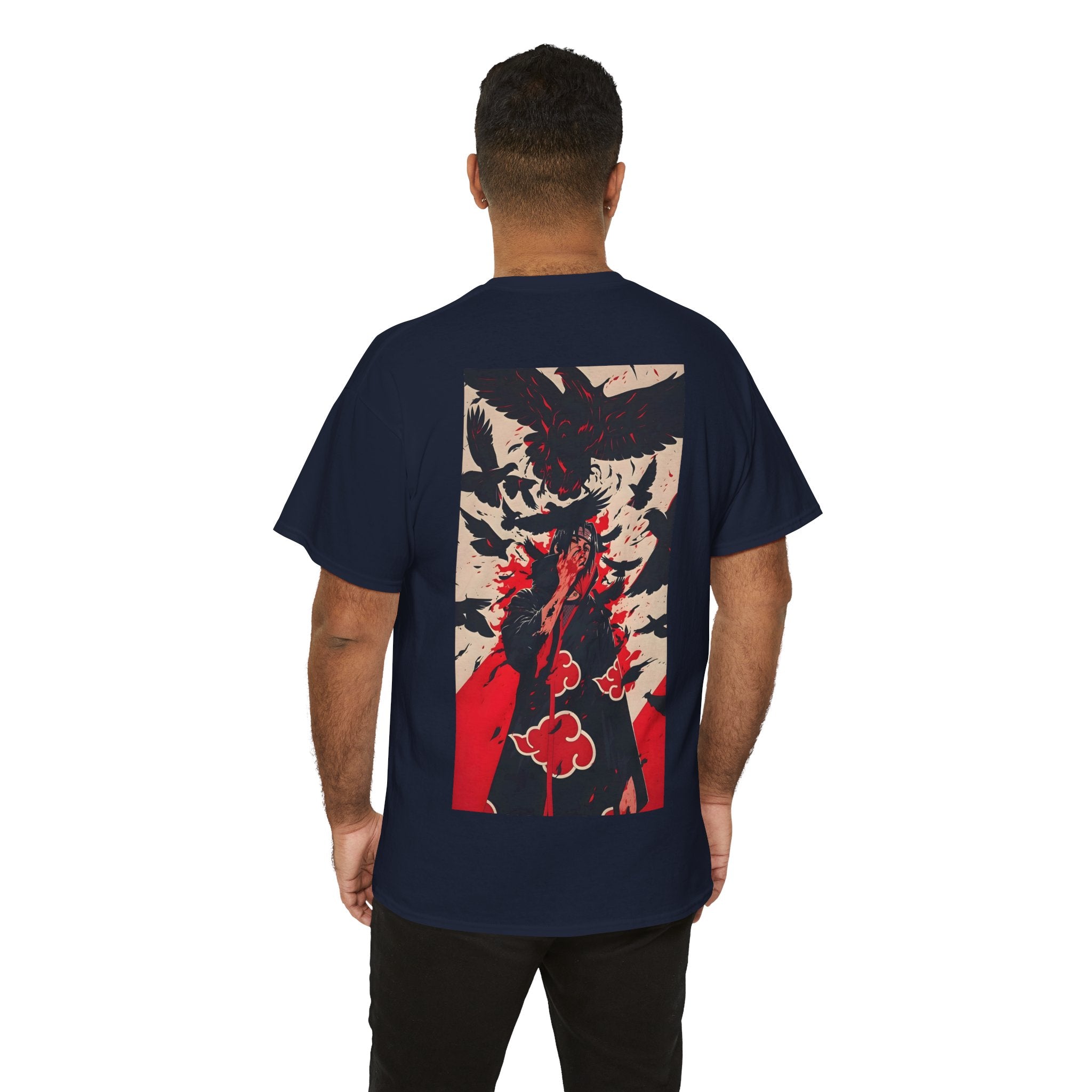 Anime T-Shirt "Itachi Uchiha Crow Illusion" PlusVibe (Έως 5XL)