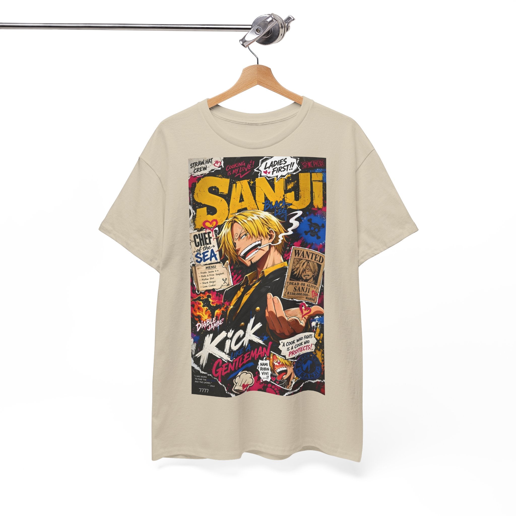 Anime T-Shirt "Vinsmoke Sanji Streetwear" PlusVibe (Έως 5XL)
