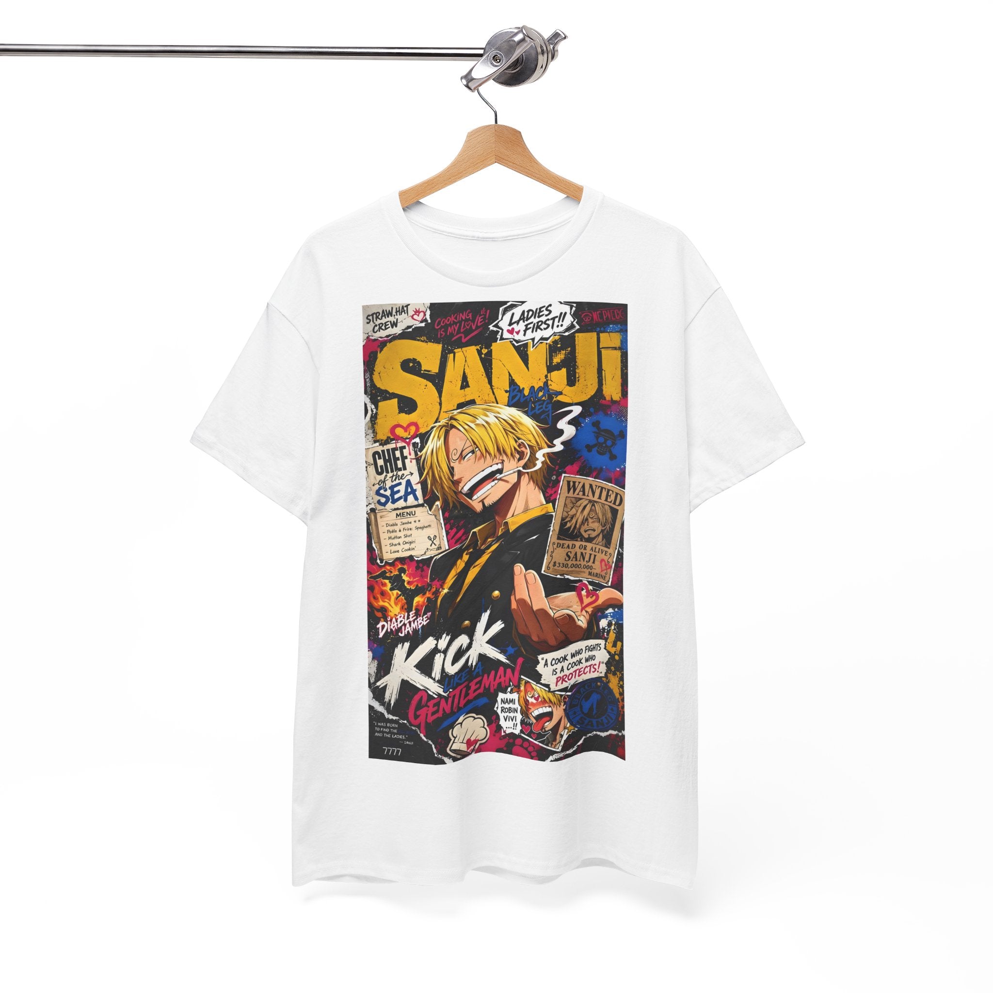 Anime T-Shirt "Vinsmoke Sanji Streetwear" PlusVibe (Έως 5XL)