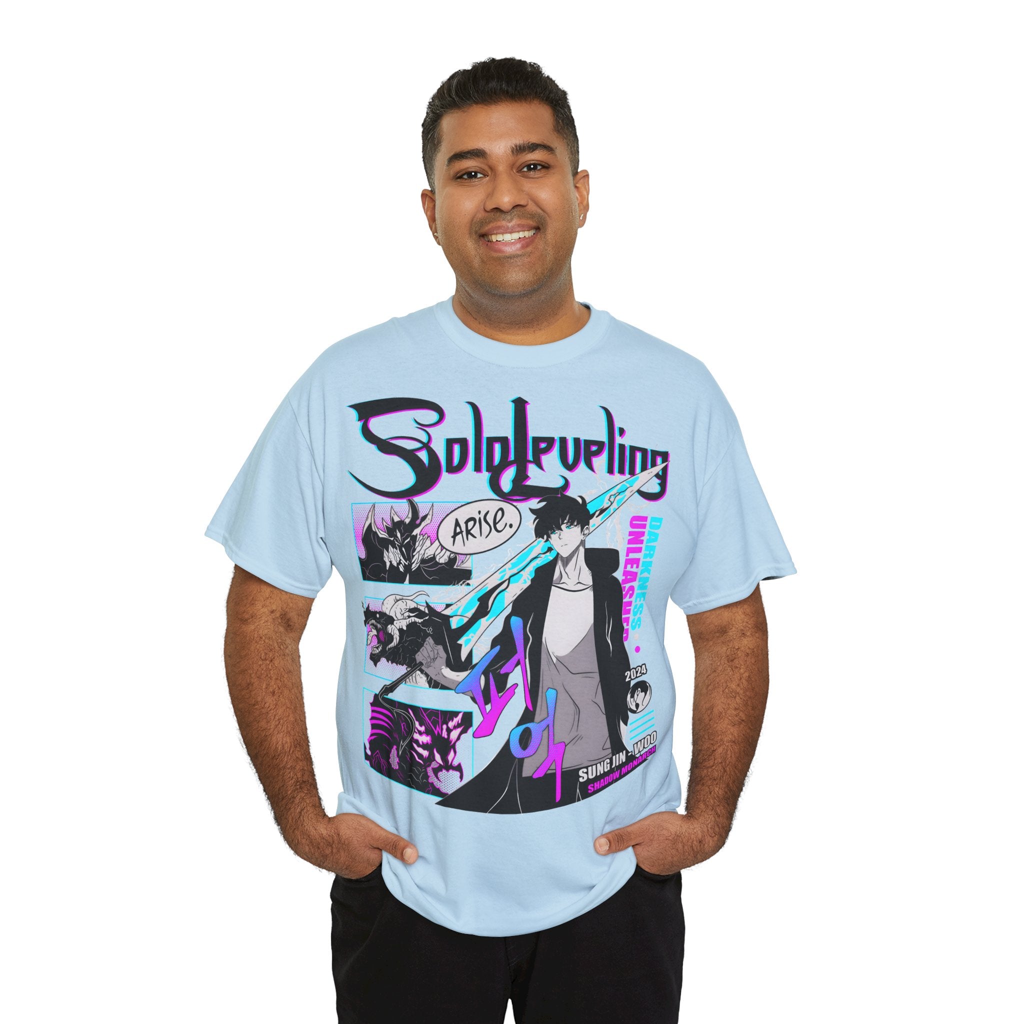 T-Shirt "Sung Jin-Woo Shadow Monarch" PlusVibe (Έως 5XL)