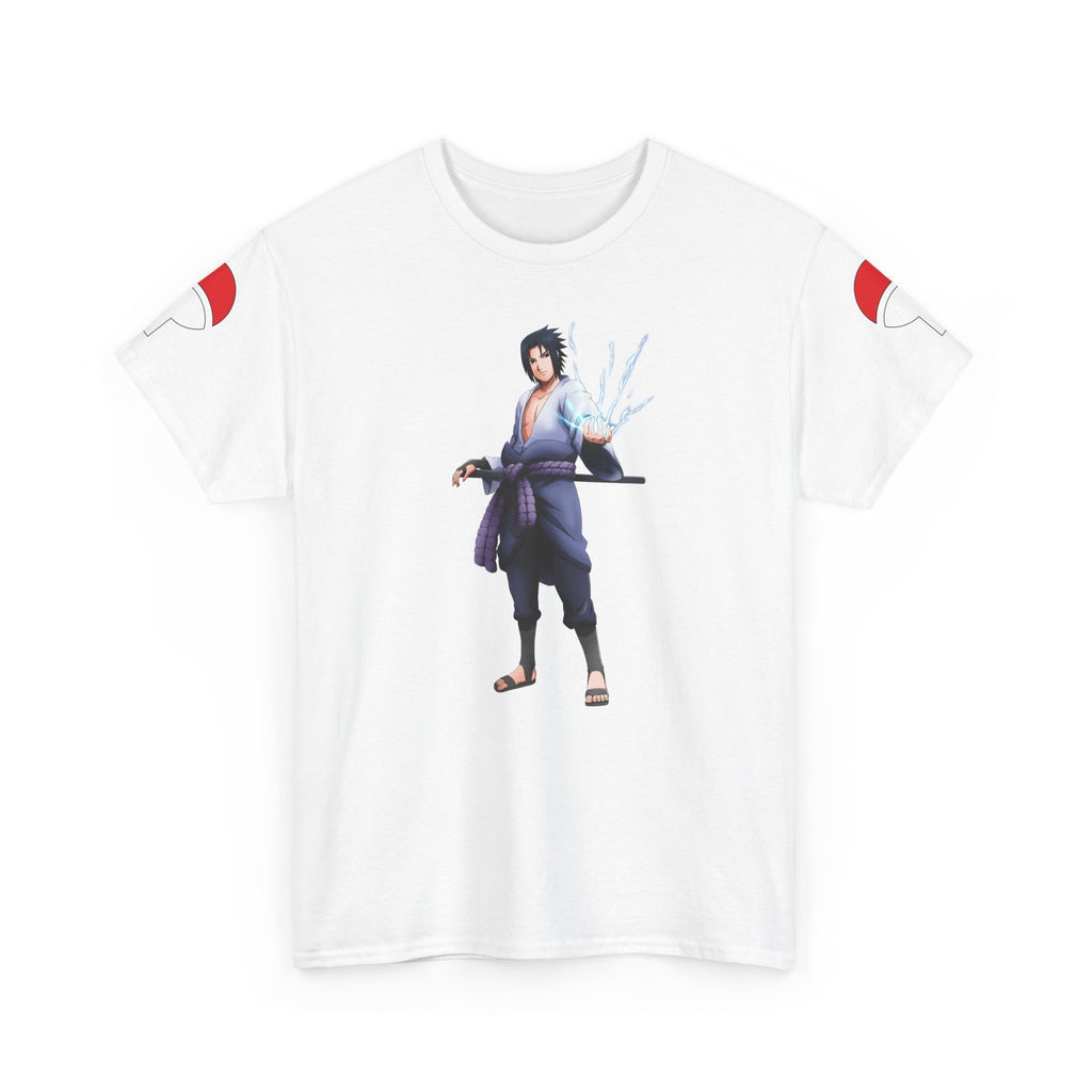 Graphic Anime Μπλούζα Sasuke – Premium Uchiha Clan Logo Tee