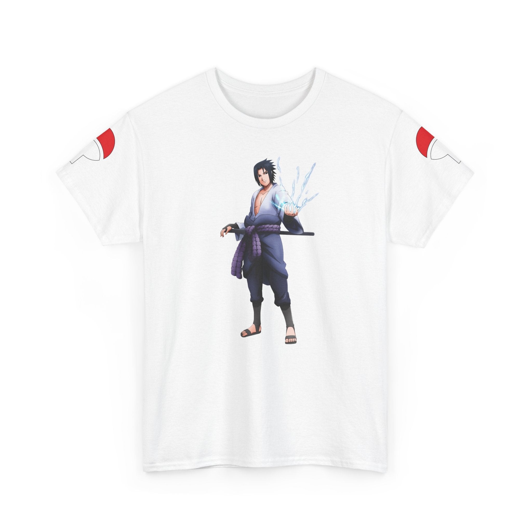 Graphic Anime Μπλούζα Sasuke – Premium Uchiha Clan Logo Tee
