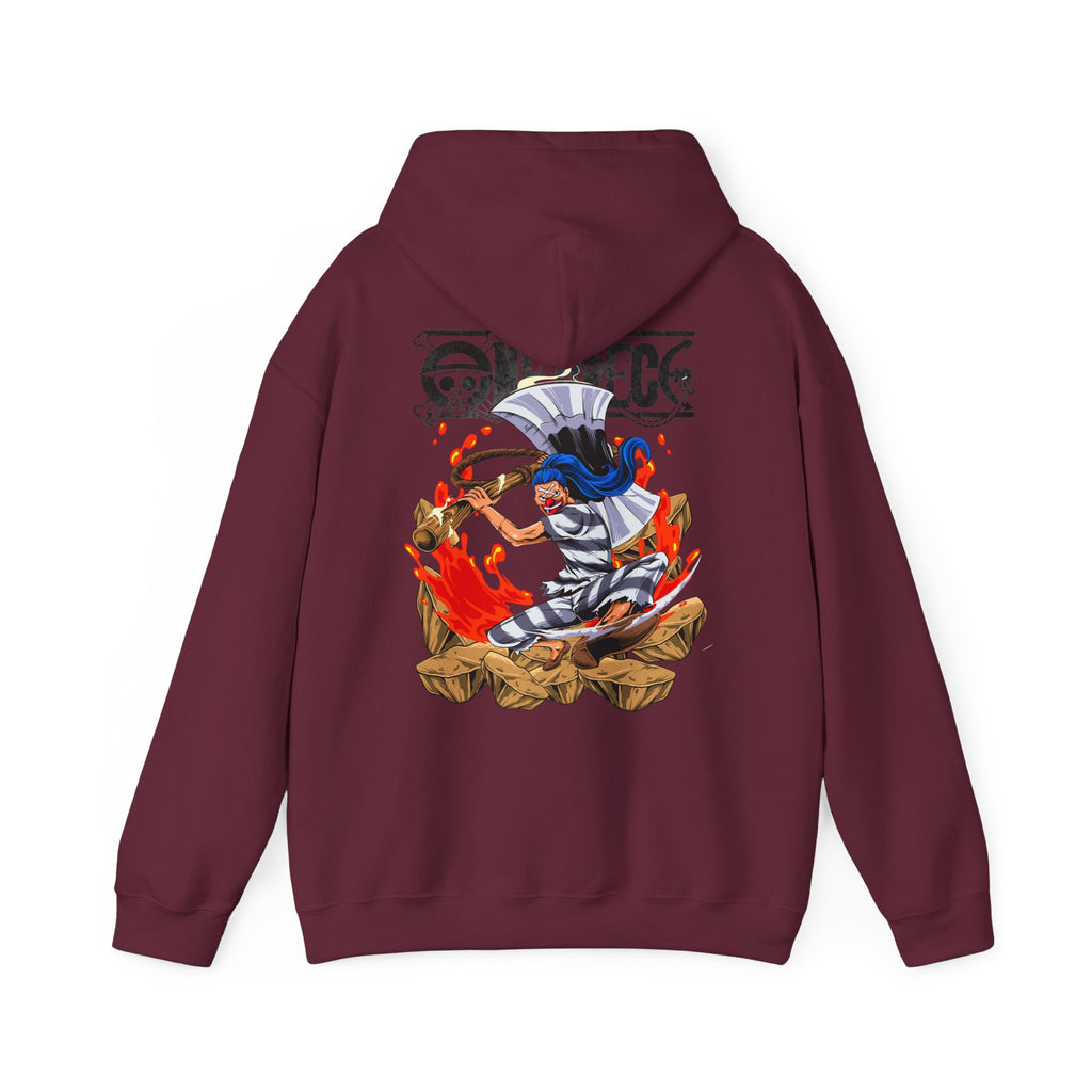 Oversized Anime Φούτερ "Buggy Flashy Yonko" PlusVibe (Έως 5XL)