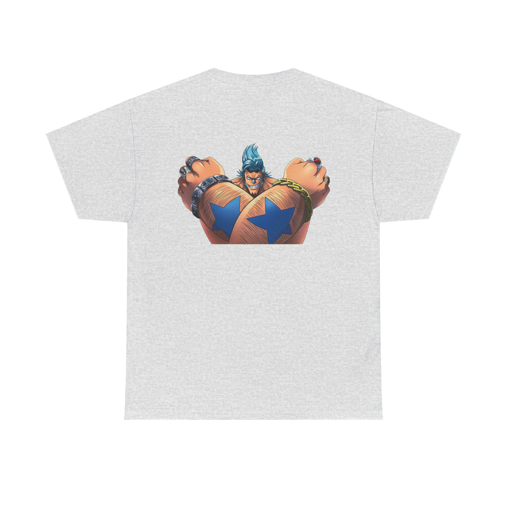 Graphic Anime Μπλούζα Franky – Retro Chest & Back Print