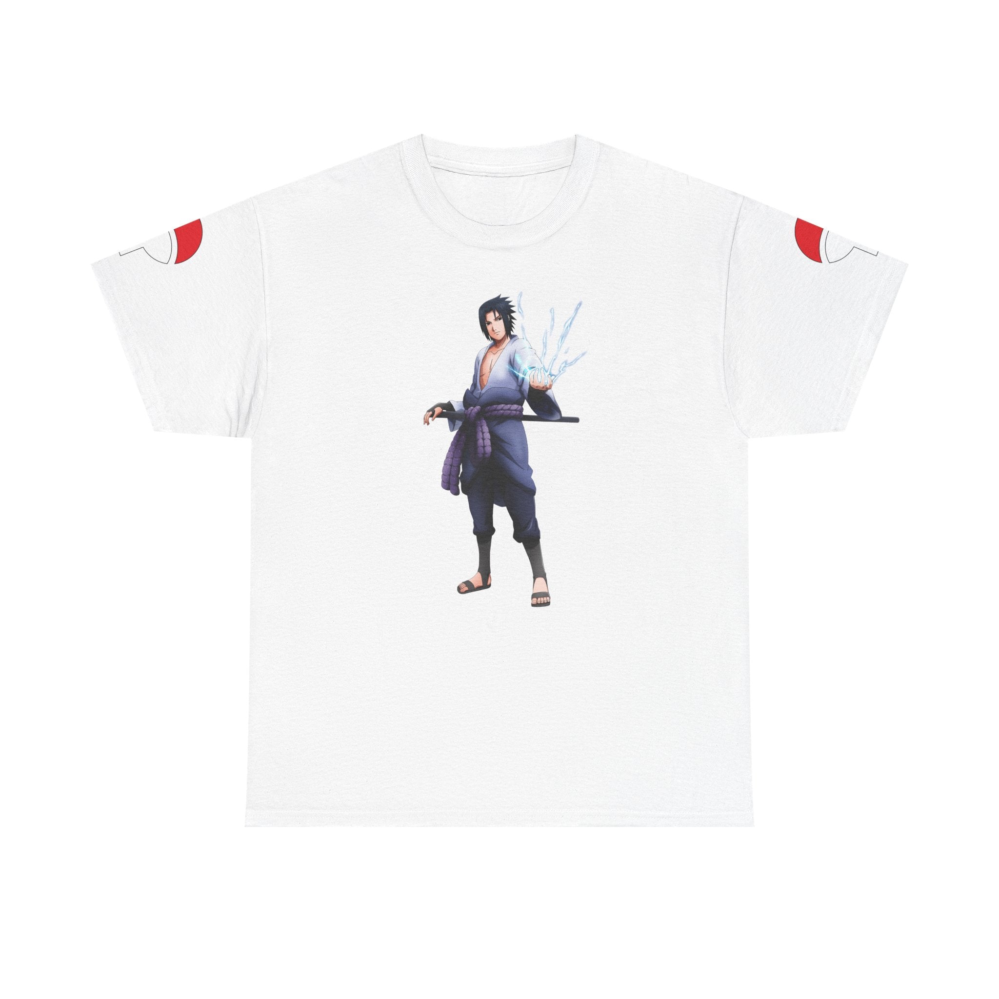 Graphic Anime Μπλούζα Sasuke – Premium Uchiha Clan Logo Tee