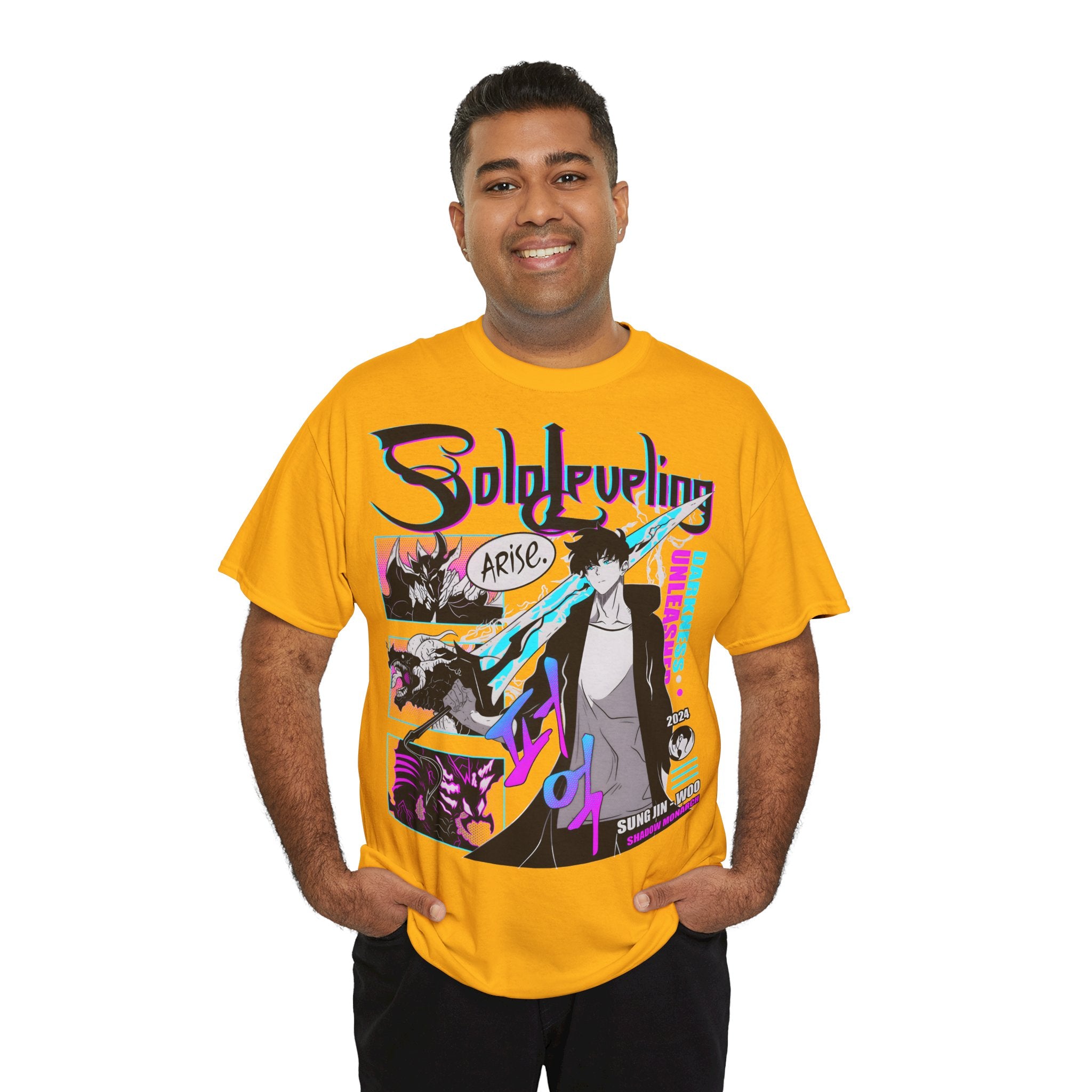 T-Shirt "Sung Jin-Woo Shadow Monarch" PlusVibe (Έως 5XL)