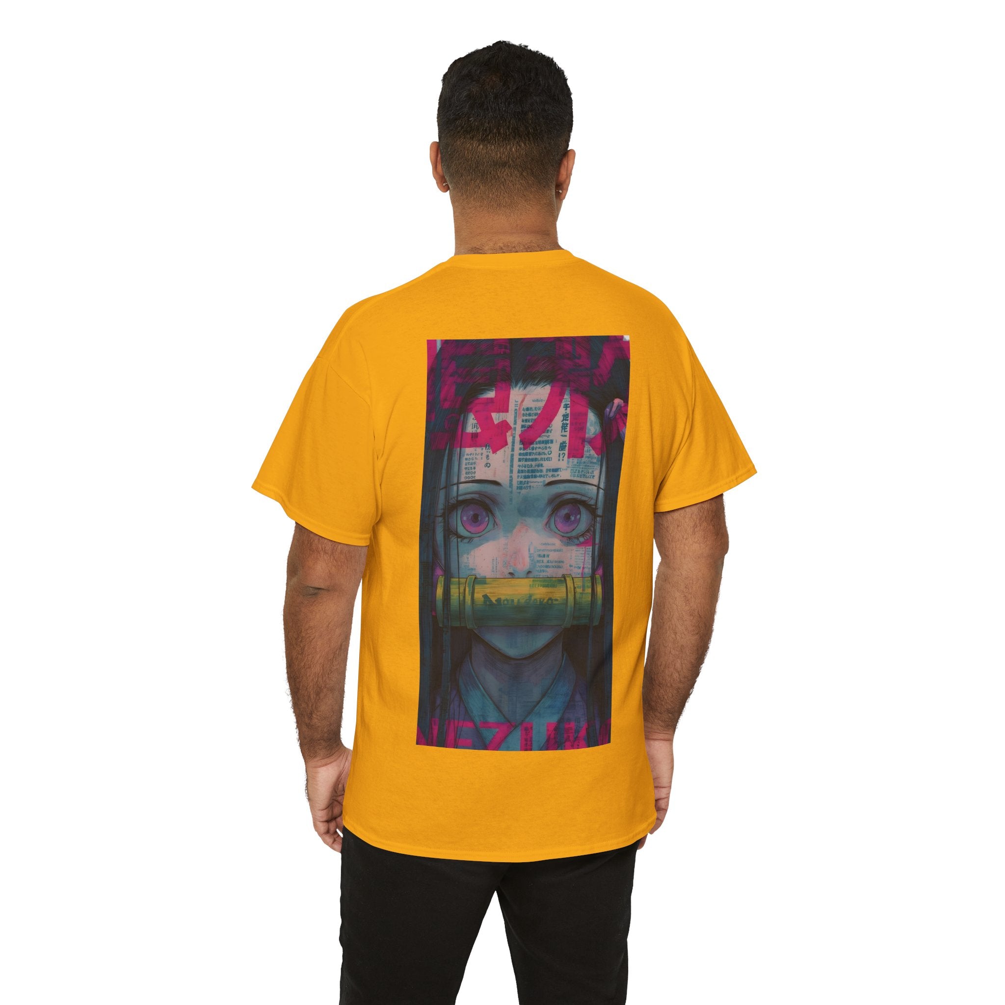 Anime T-Shirt "Nezuko Neon Sadness Glitch" PlusVibe (Έως 5XL)