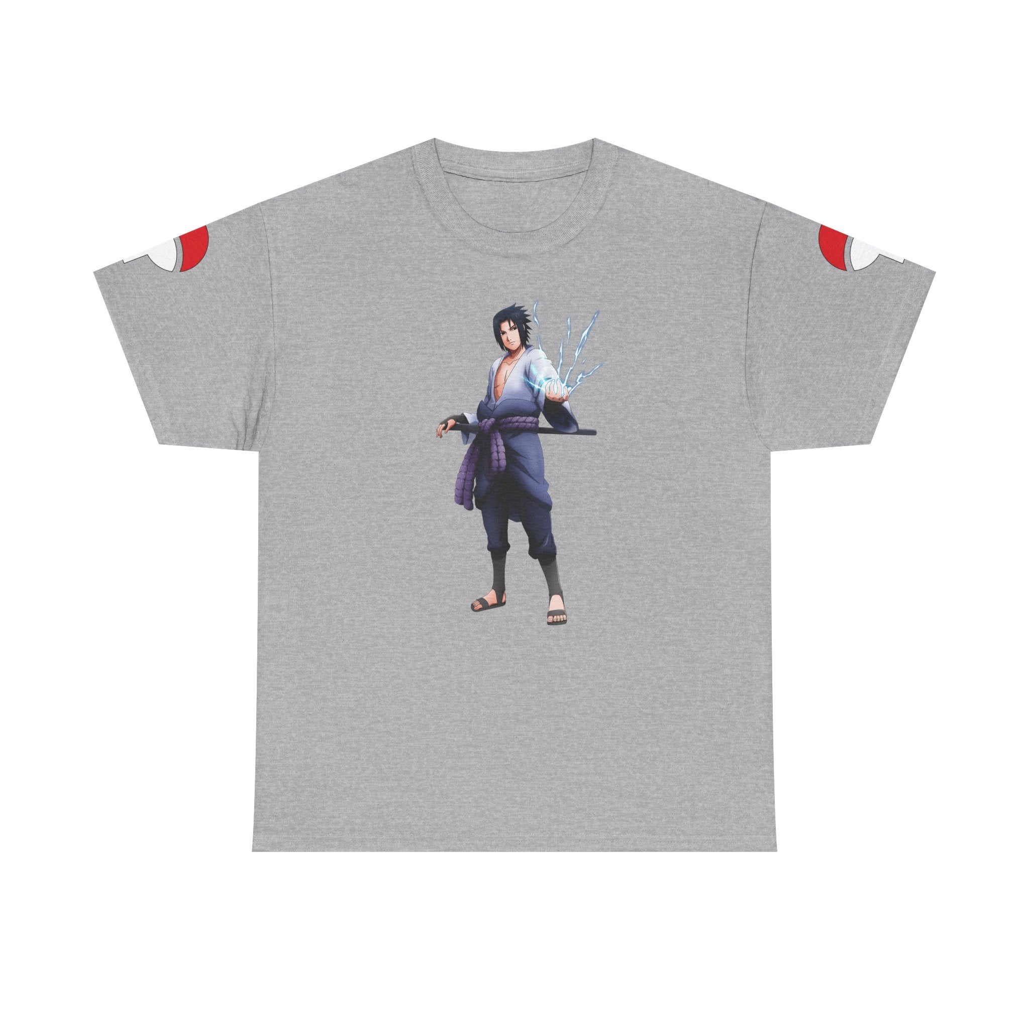Graphic Anime Μπλούζα Sasuke – Premium Uchiha Clan Logo Tee