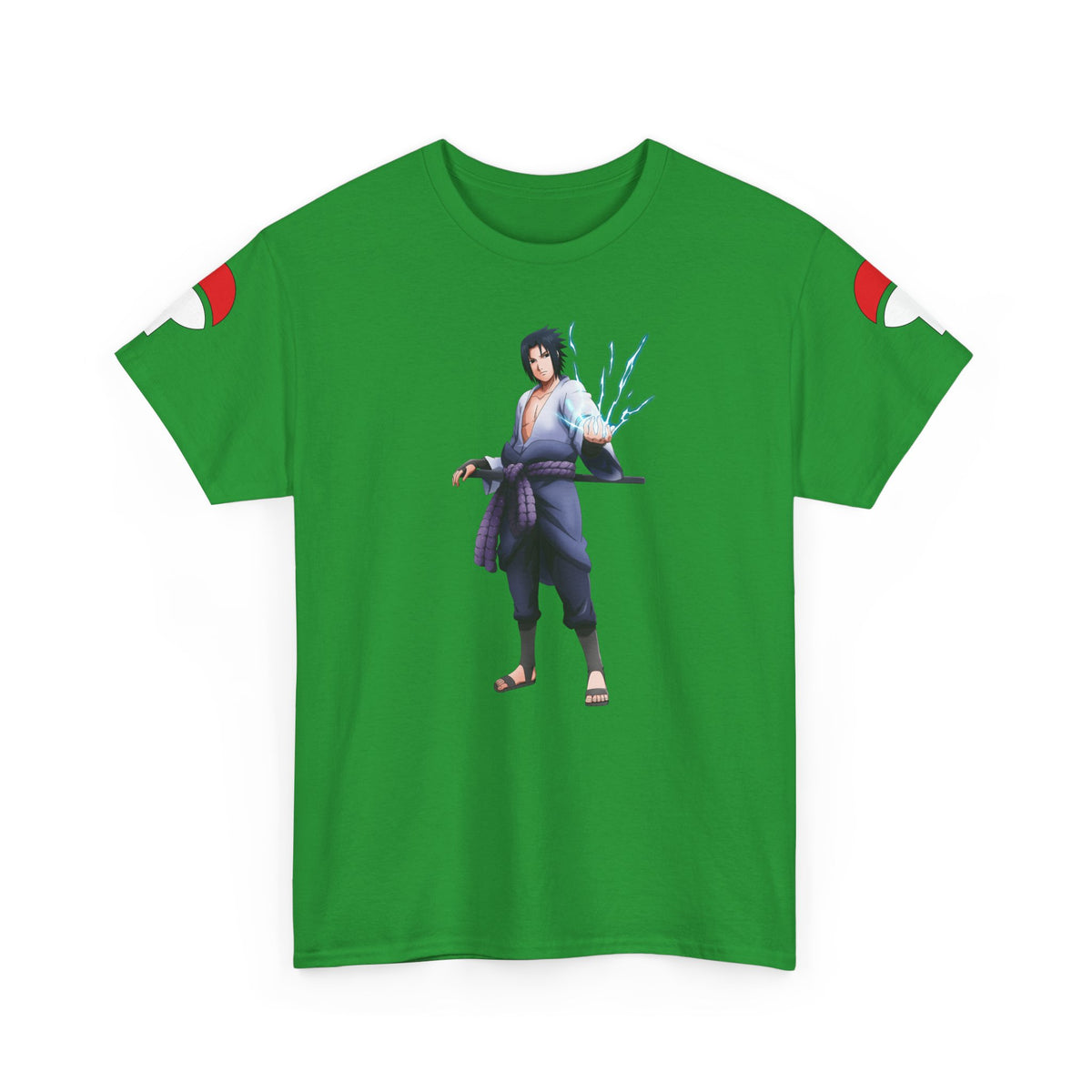 Graphic Anime Μπλούζα Sasuke – Premium Uchiha Clan Logo Tee