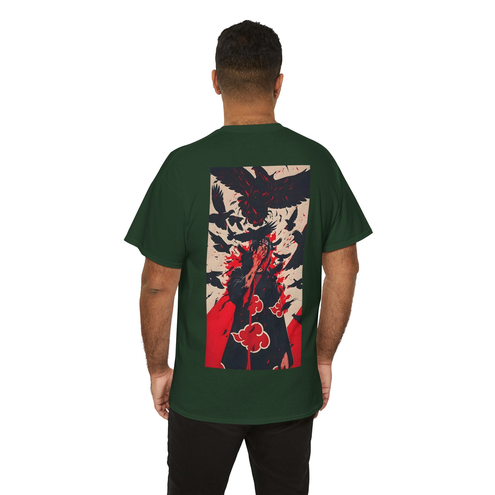 Anime T-Shirt "Itachi Uchiha Crow Illusion" PlusVibe (Έως 5XL)