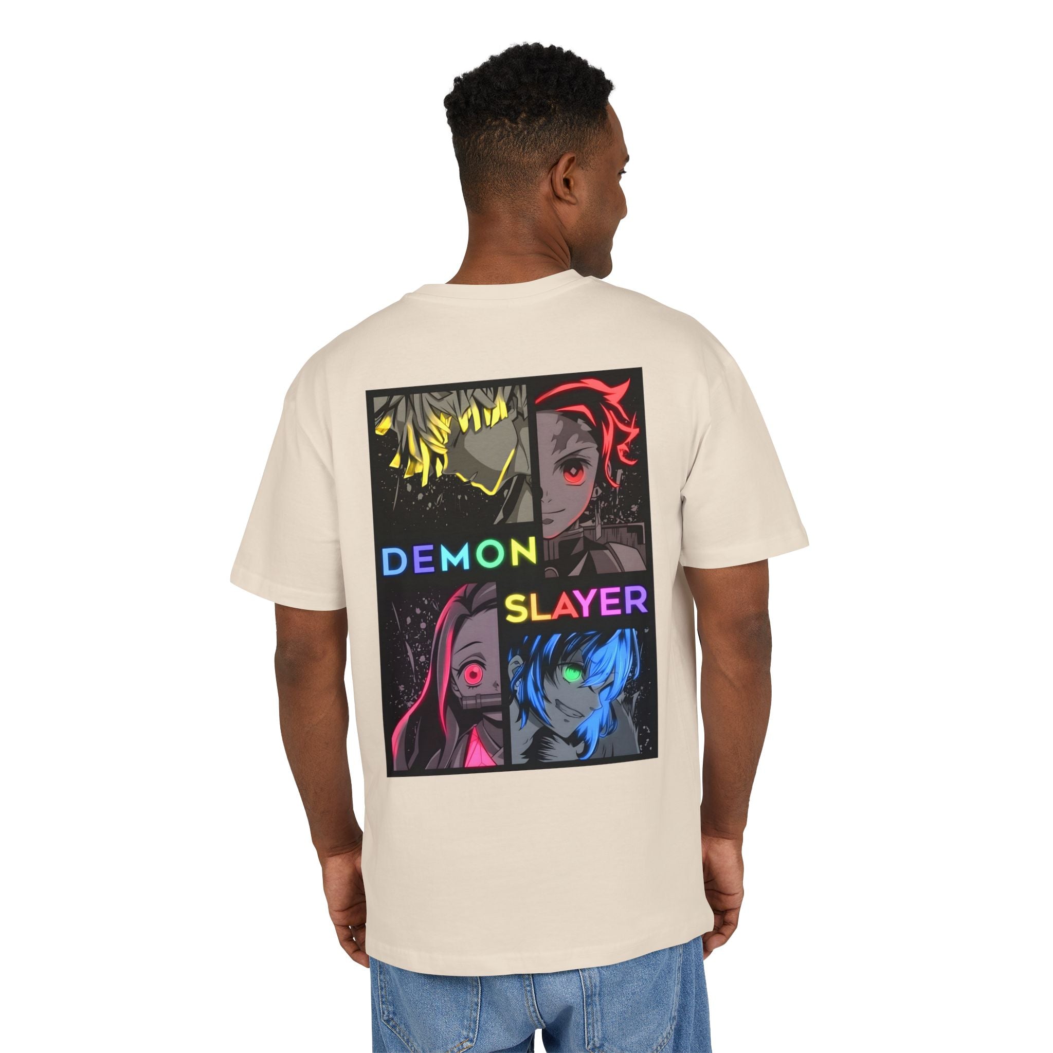 Ultra Heavy 300g T-Shirt "Demon Slayer Neon Quadrant" PlusVibe (Έως 5XL)