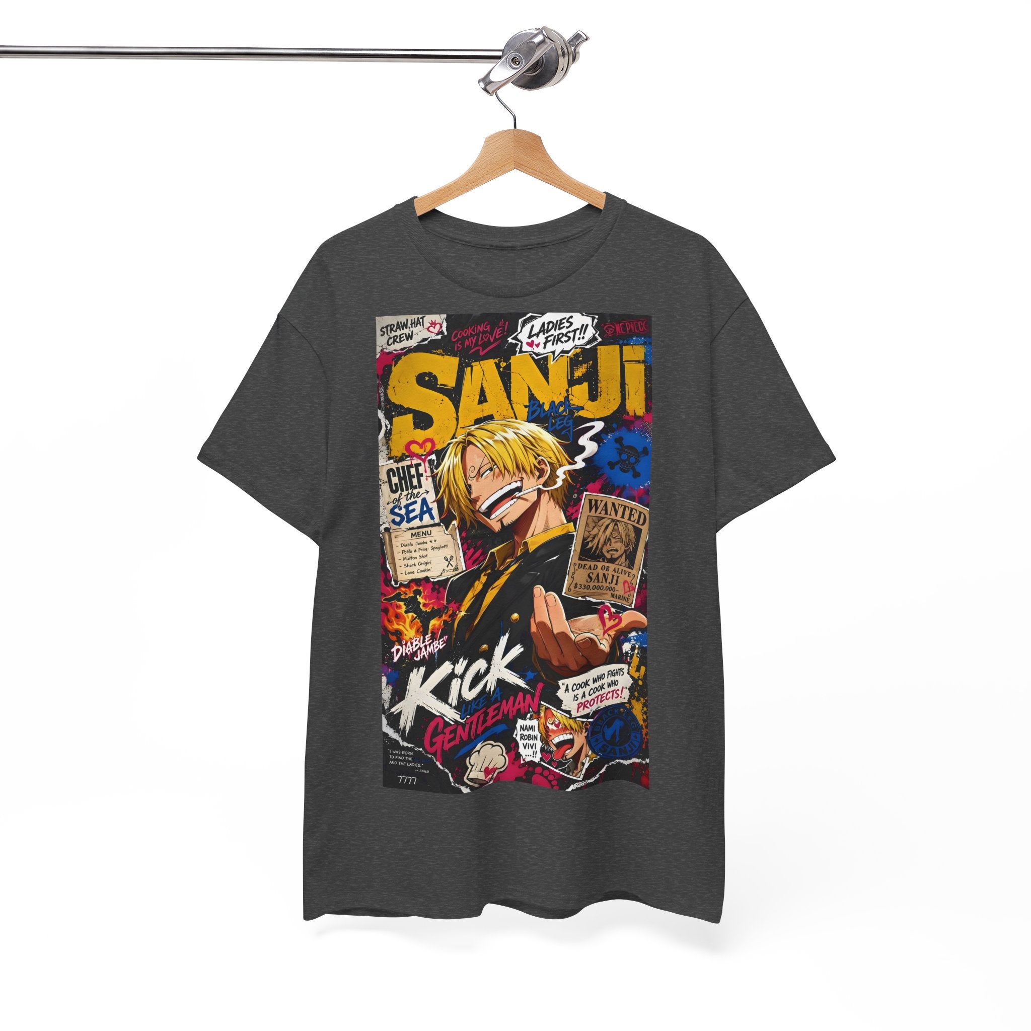 Anime T-Shirt "Vinsmoke Sanji Streetwear" PlusVibe (Έως 5XL)