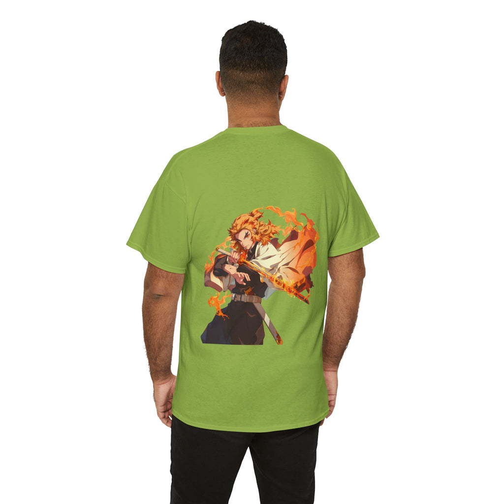 Anime T-Shirt "Rengoku Flame Hashira" PlusVibe (Έως 5XL)