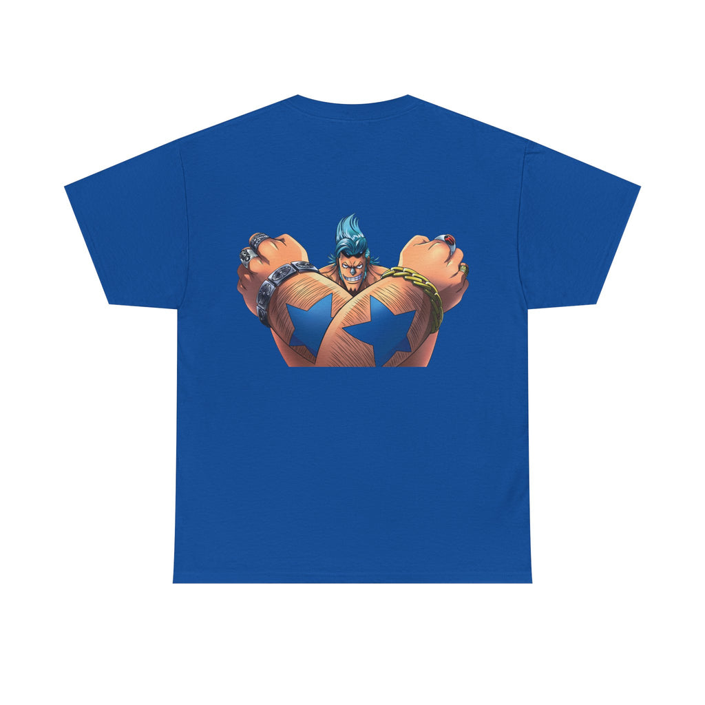 Graphic Anime Μπλούζα Franky – Retro Chest & Back Print
